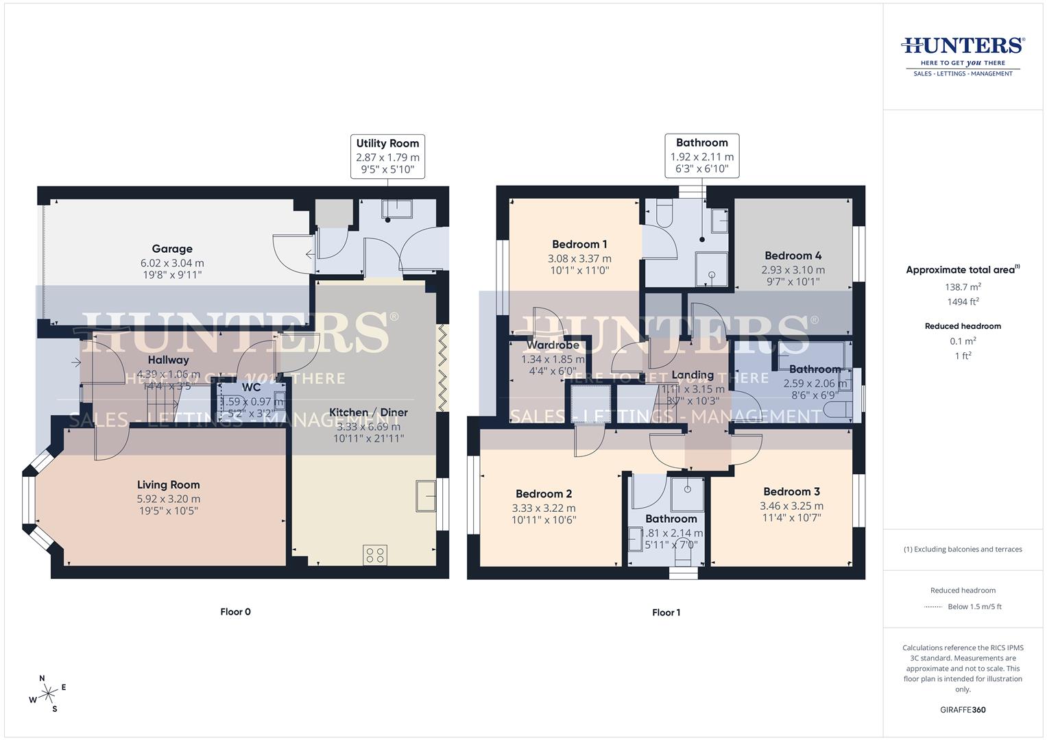 26, Crofters Way, Sunderland floorplan