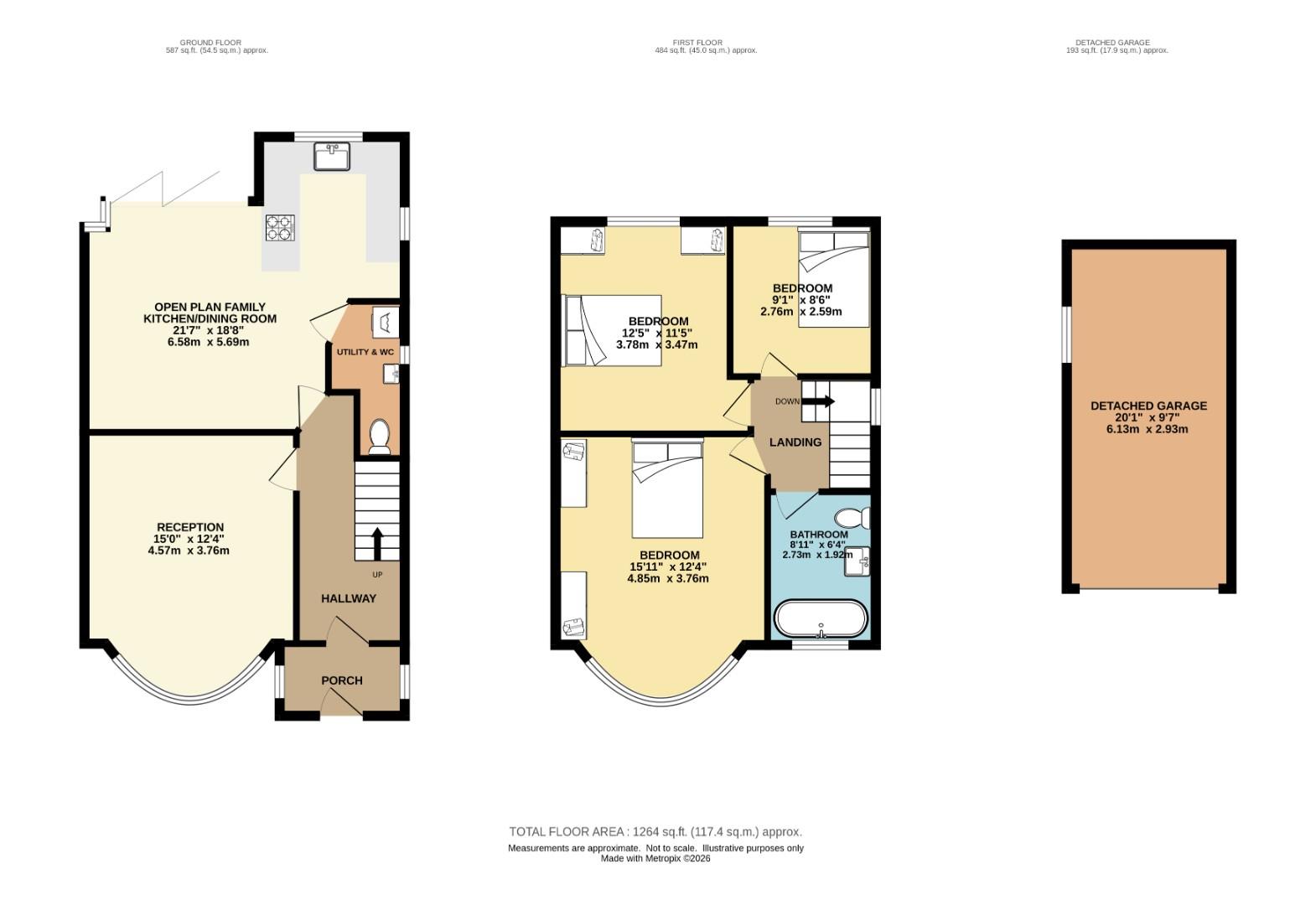59, Royle Green Road, Northenden floorplan