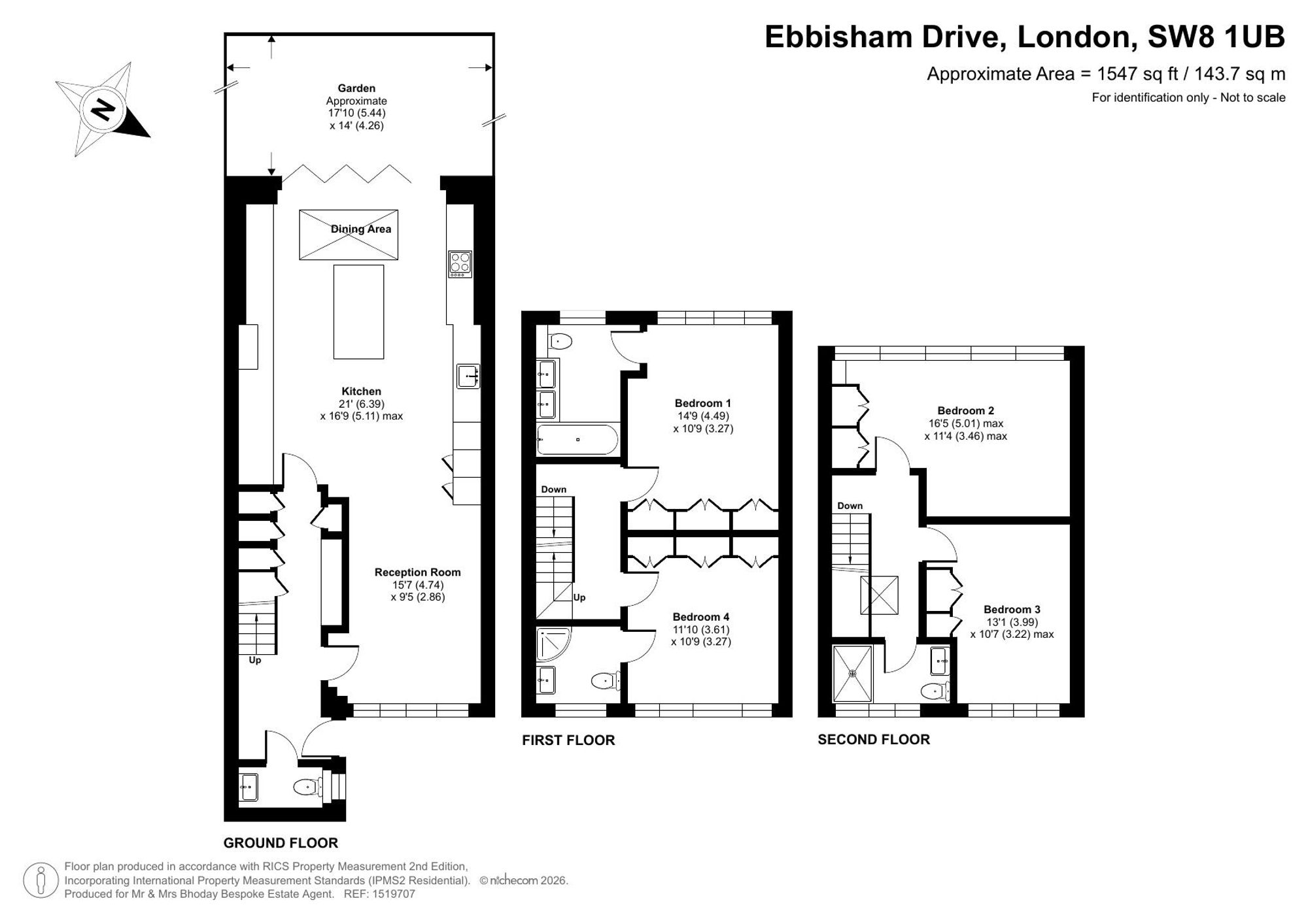 36, Ebbisham Drive, London floorplan