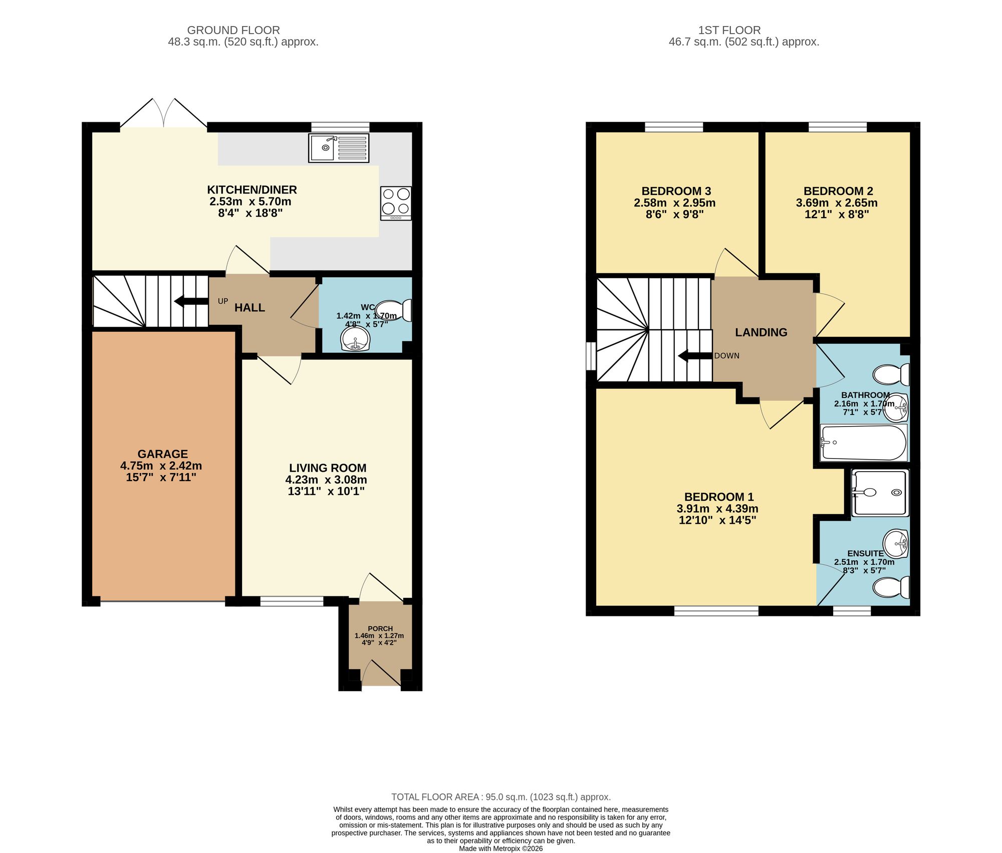11 Walnut Drive, Chesterfield floorplan