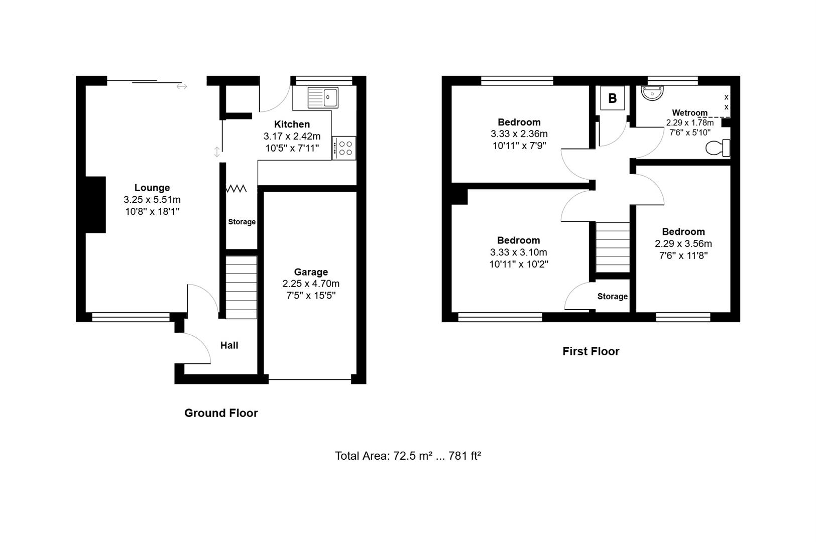 The Pyghtles Daventry Northamptonshire floorplan