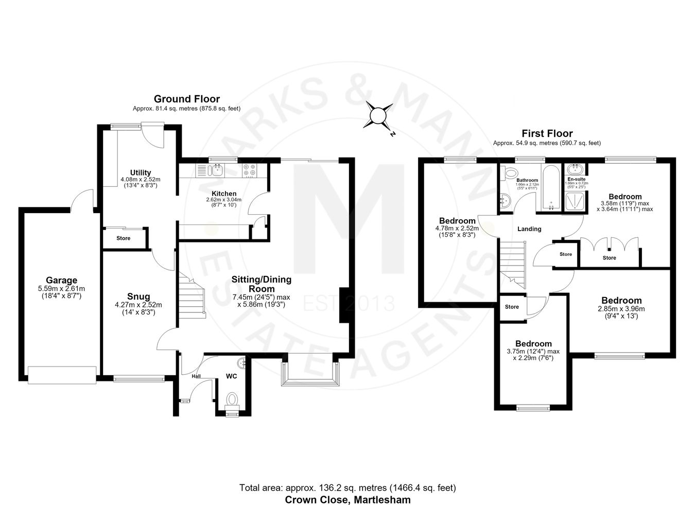 2, Crown Close, Martlesham, Woodbridge floorplan
