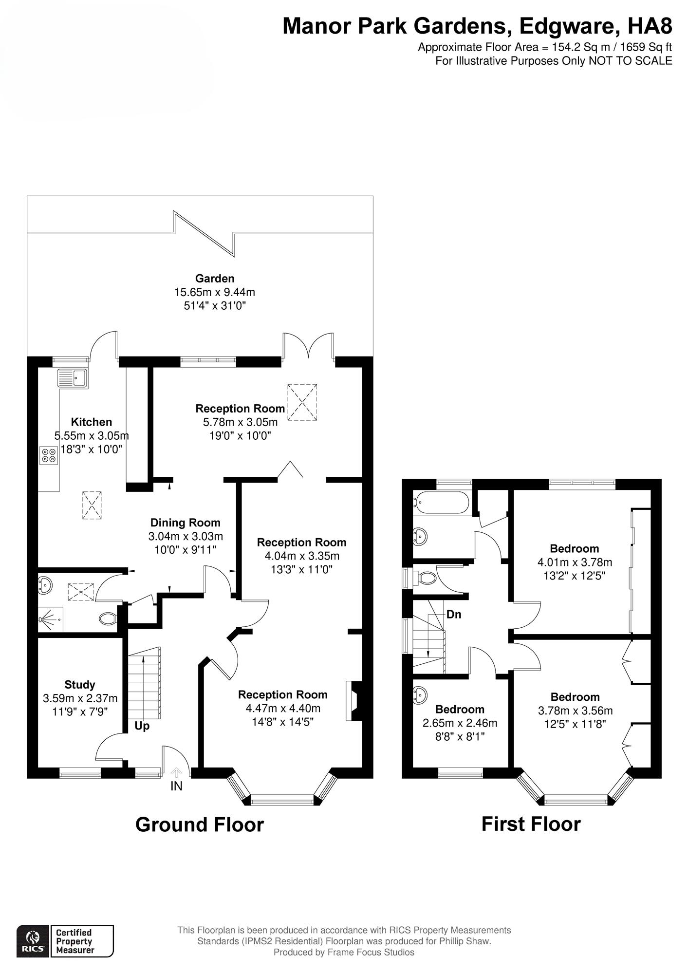 16, Manor Park Gardens, Edgware floorplan