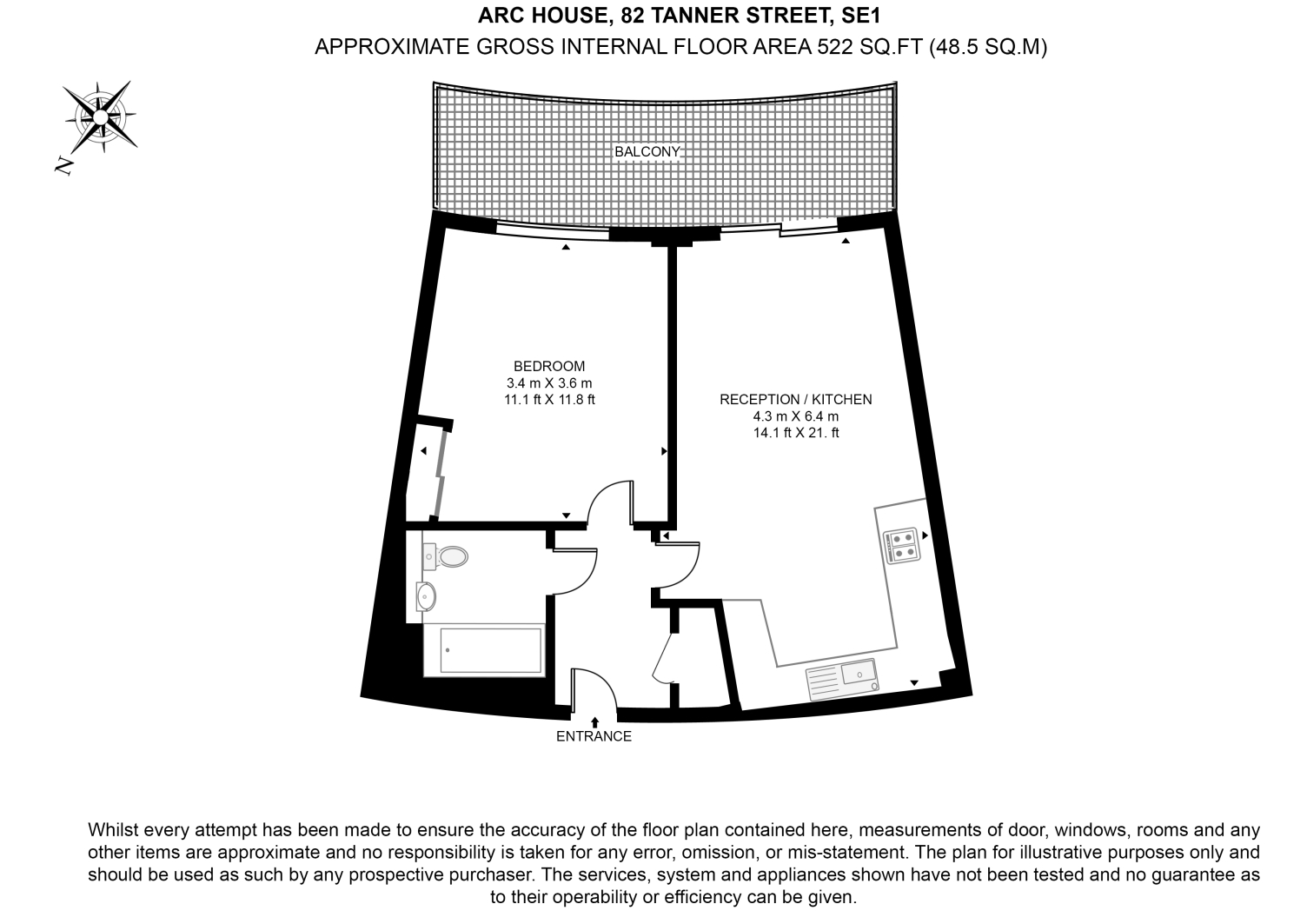 Arc House, Southwark floorplan