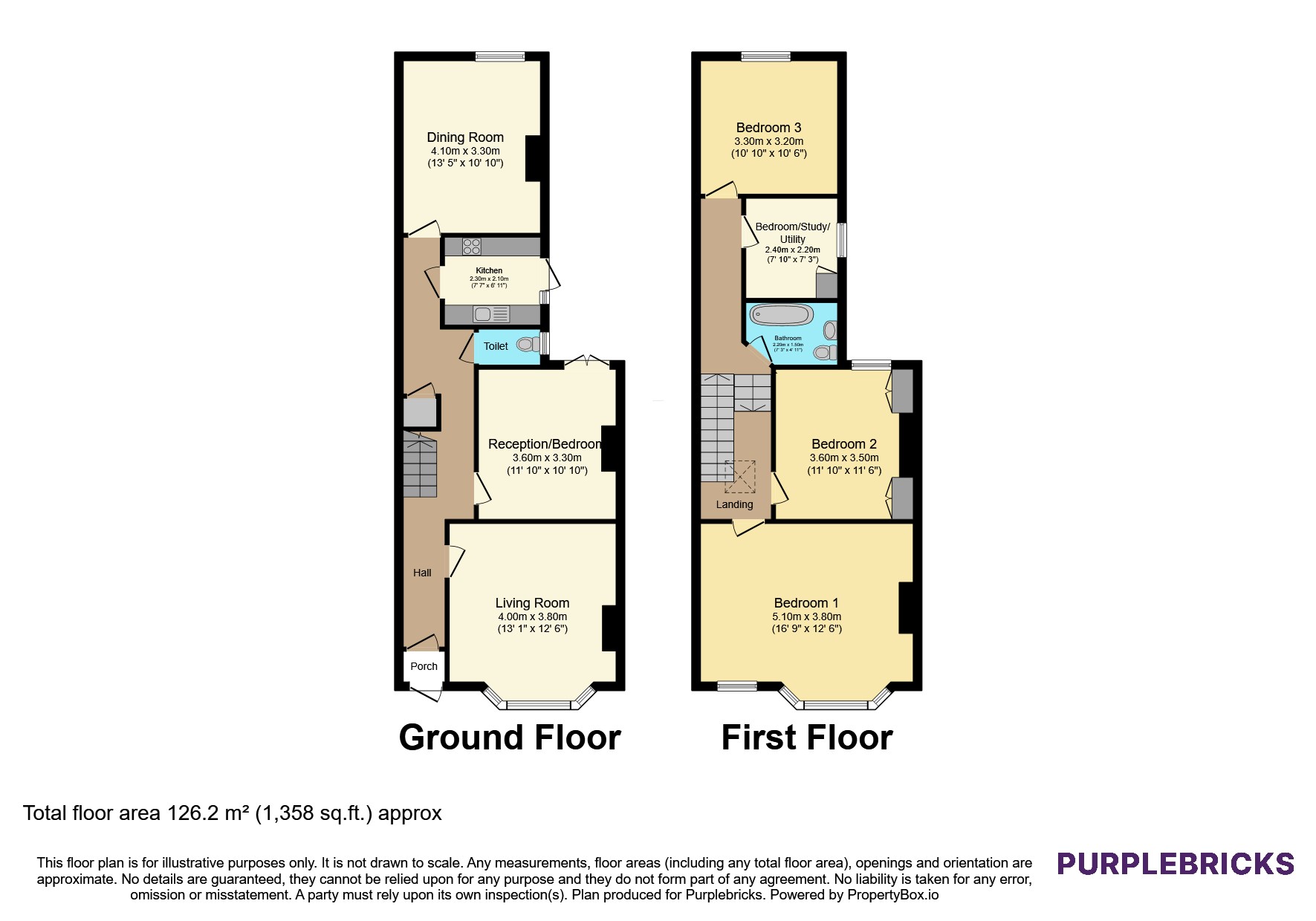 123, Chapter Road, London floorplan