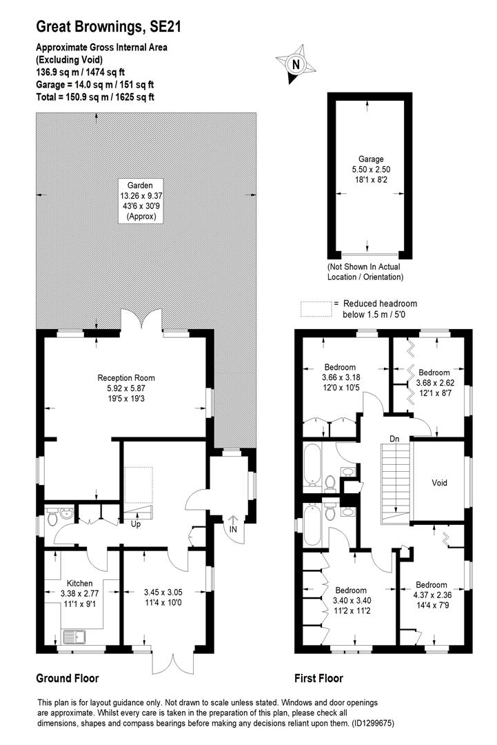 56, Great Brownings, London floorplan