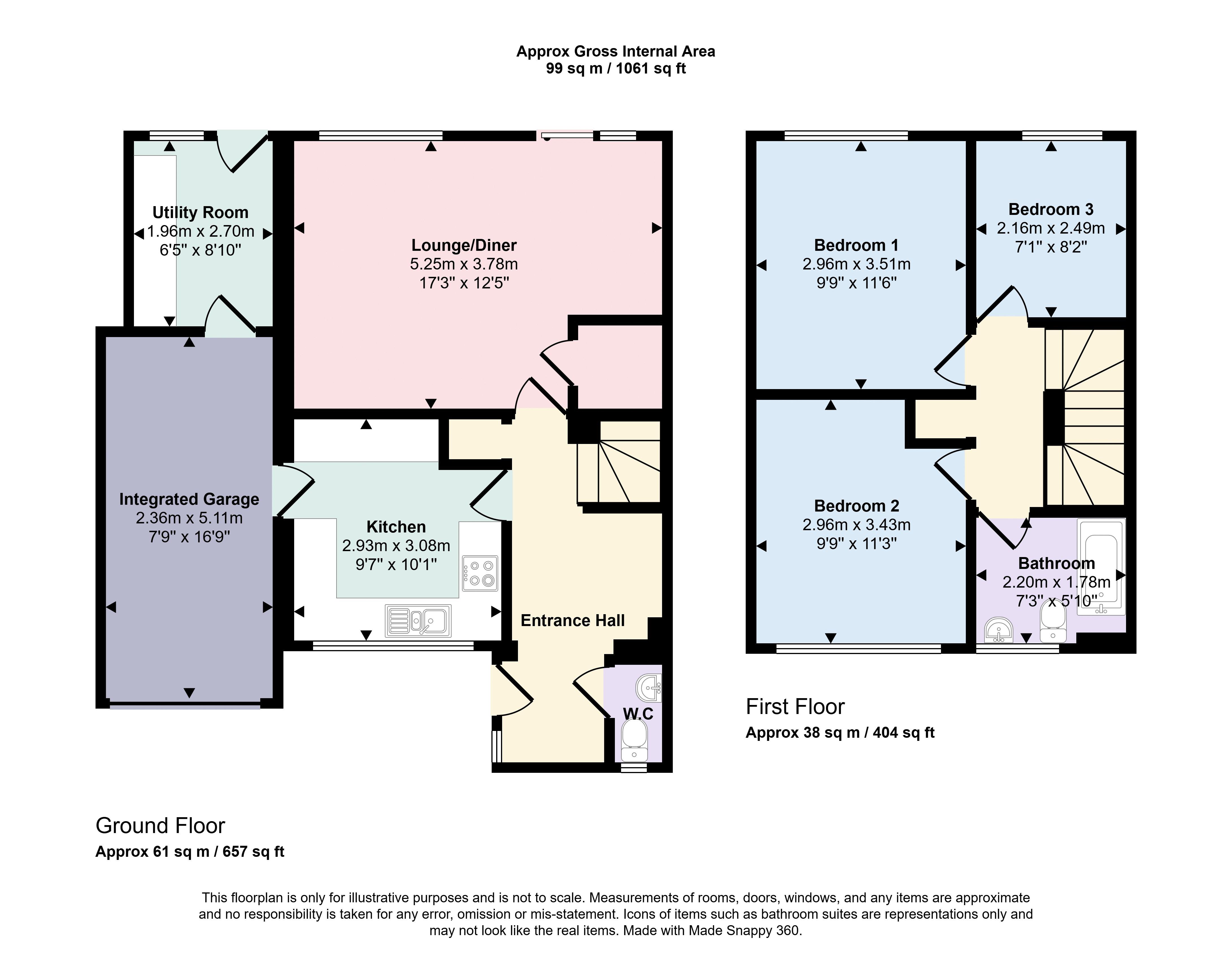 21, White Horse Way, Westbury floorplan