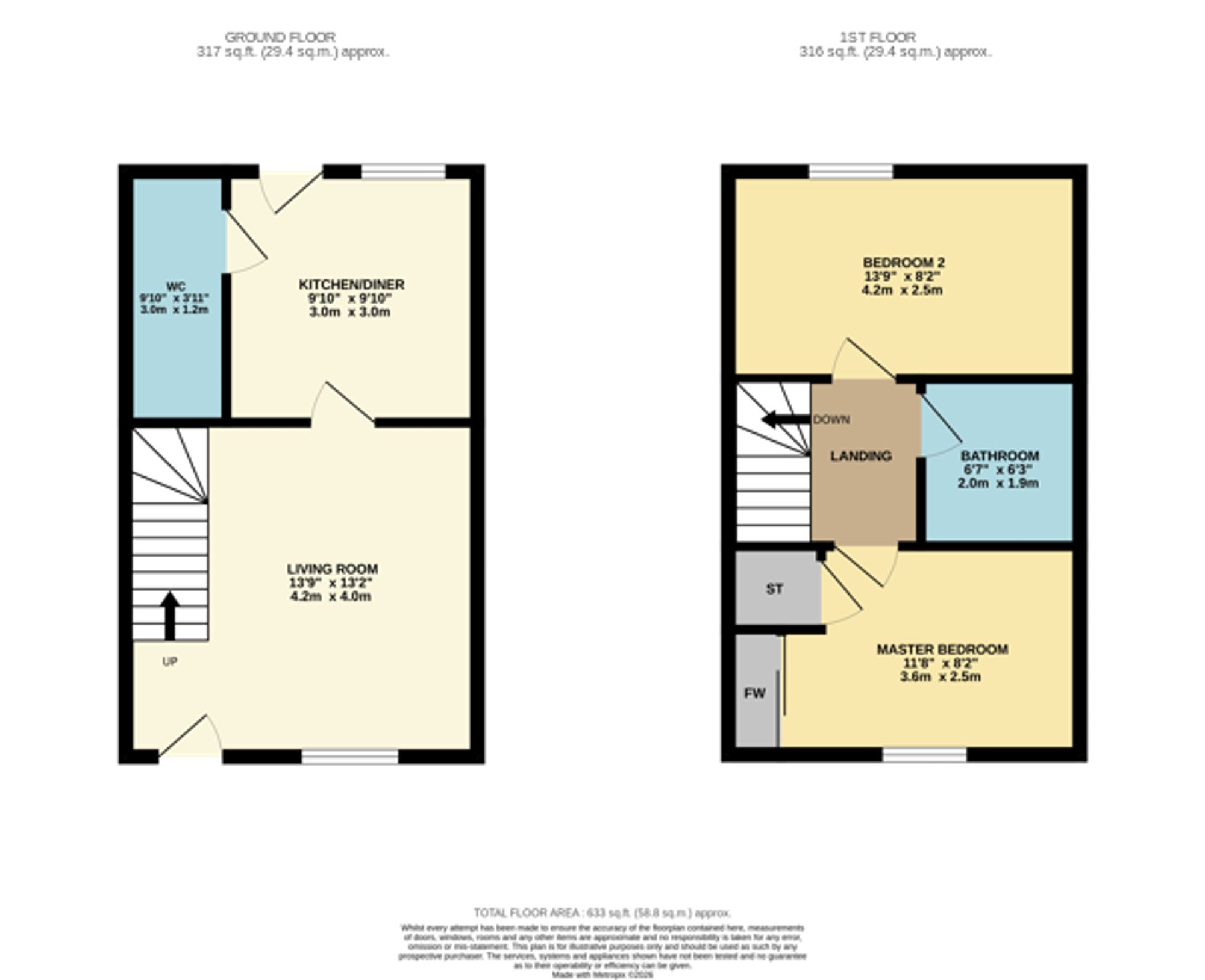61 Newcomen Gardens, Glasgow floorplan