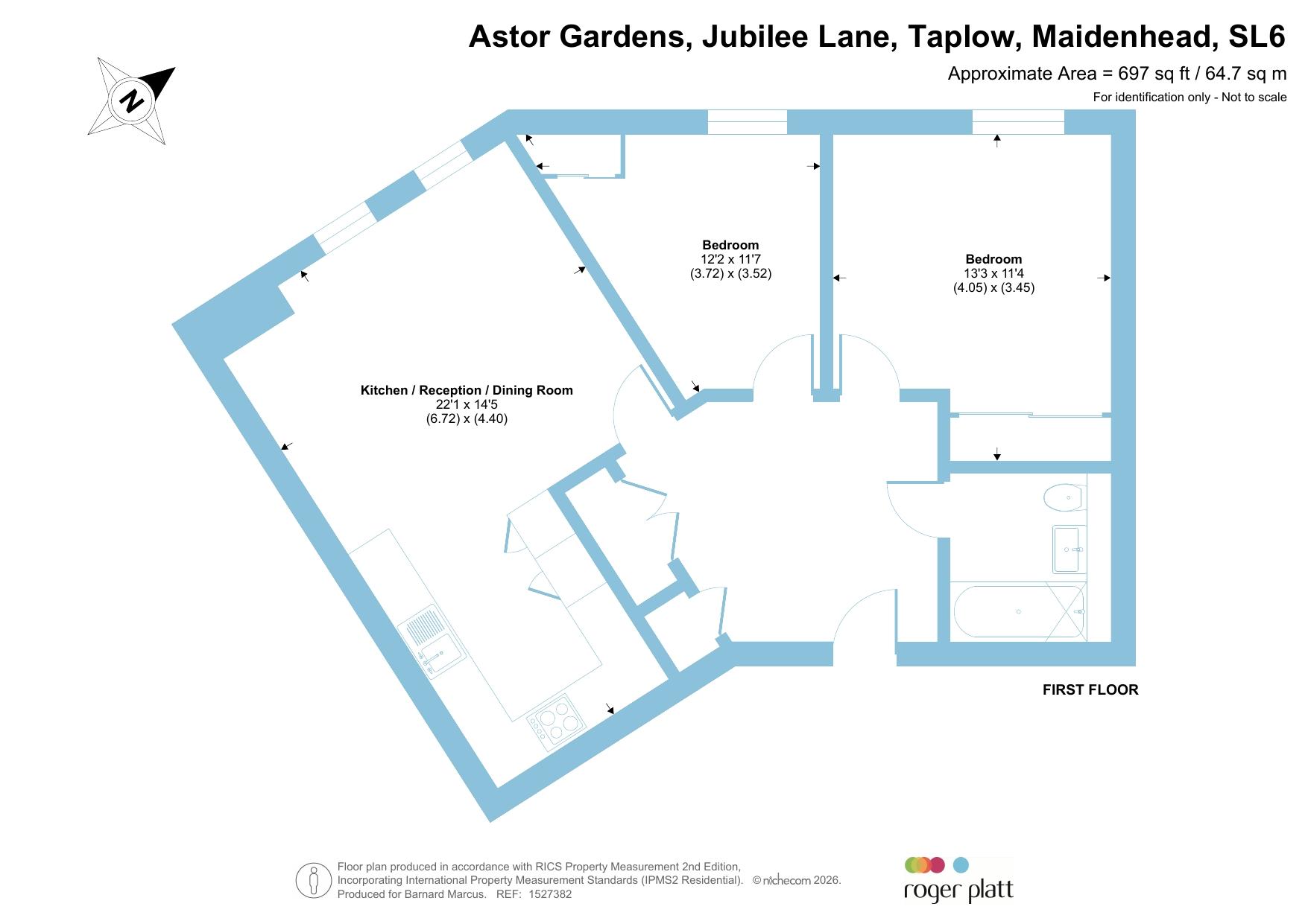 Flat 22, Astor Gardens, Jubilee Lane, Maidenhead floorplan