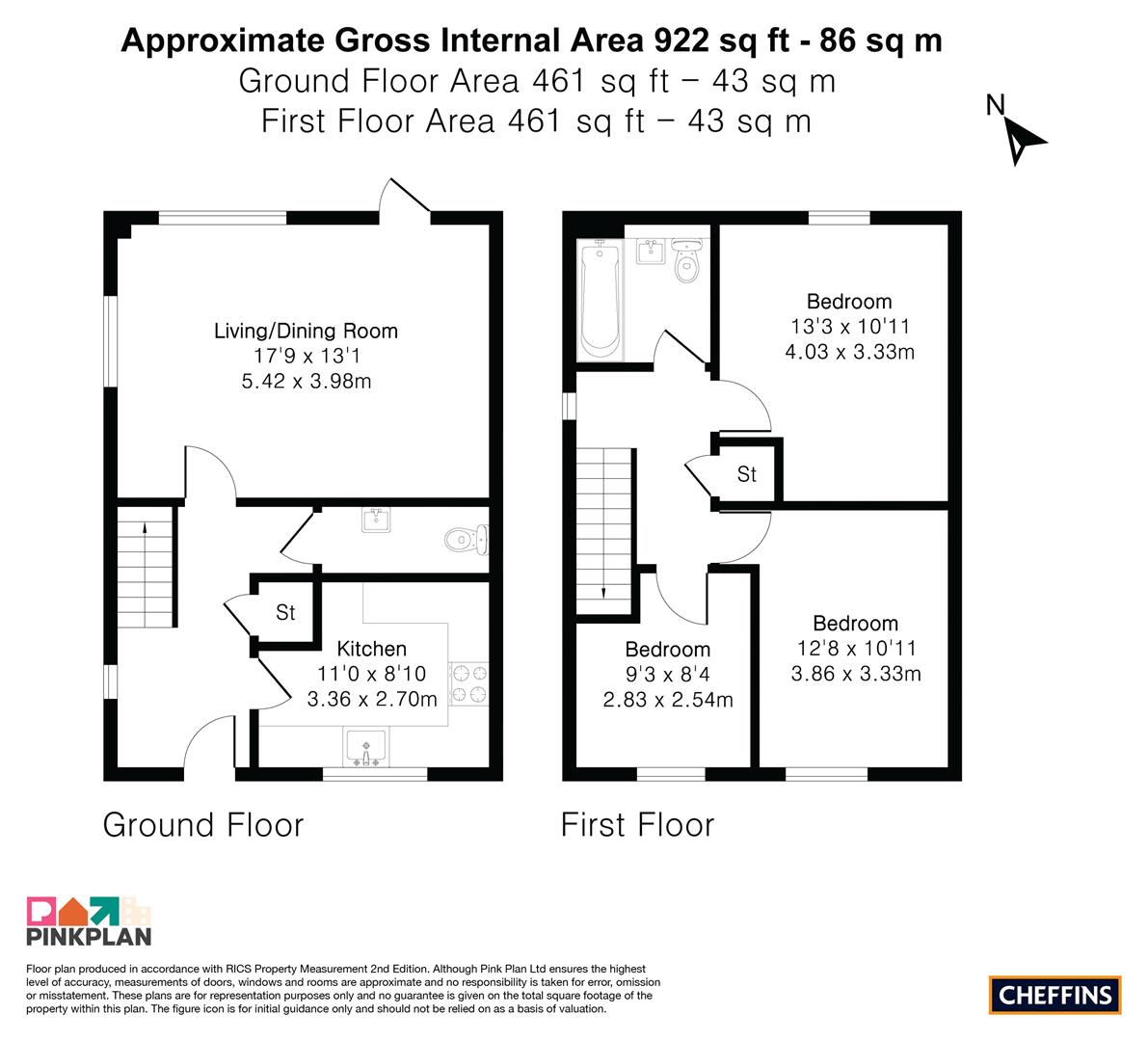 27, Days Meadow, Oakington floorplan