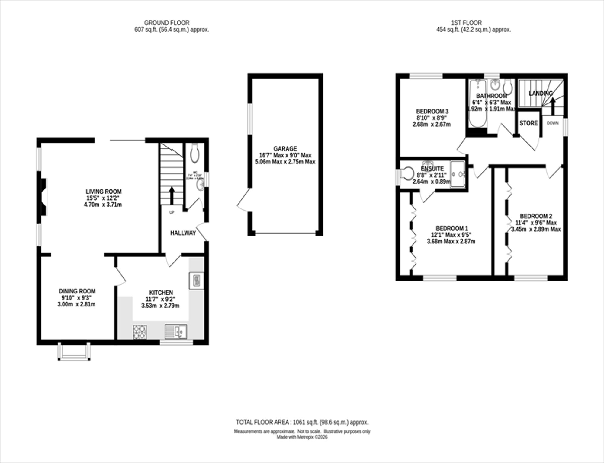 1 Denbury Drive, Altrincham floorplan