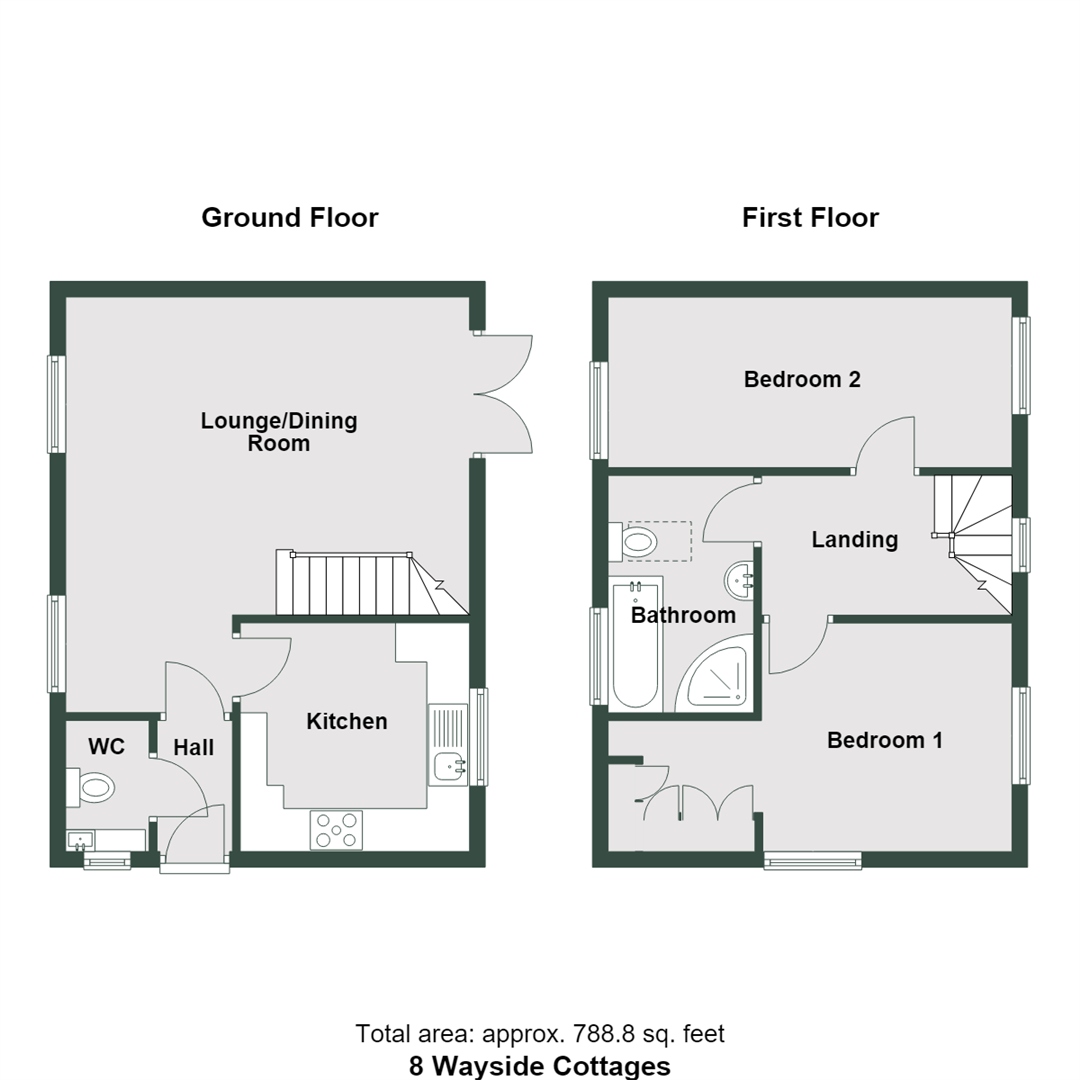 8, Wayside Cottages, Dinas Powys floorplan
