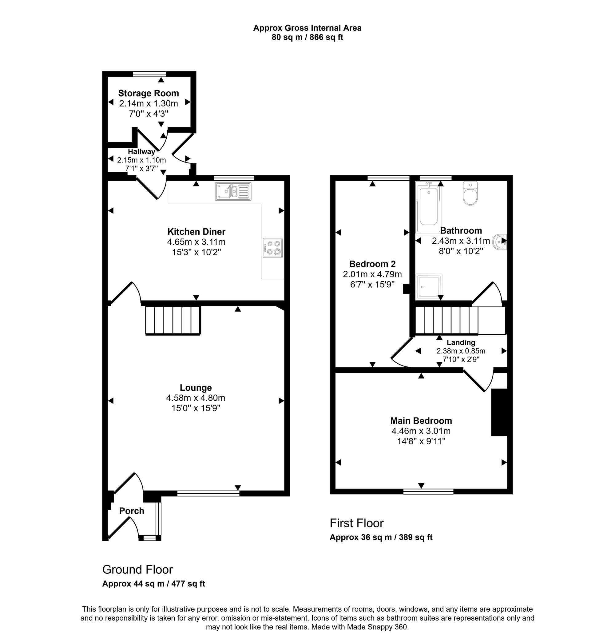 73 Thicknesse Avenue, Wigan floorplan