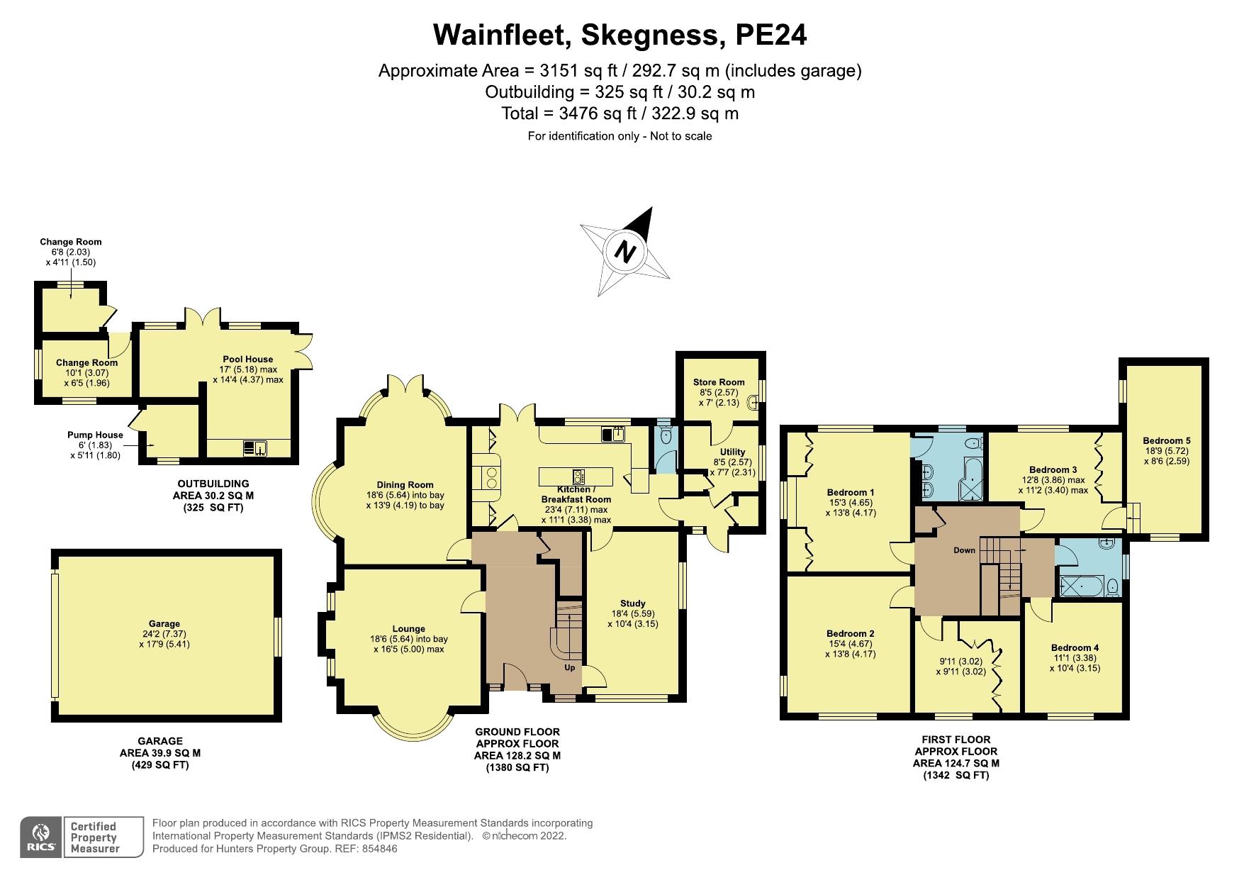 Spilsby Road, Wainfleet, Skegness PE24, 5 bedroom detached house for