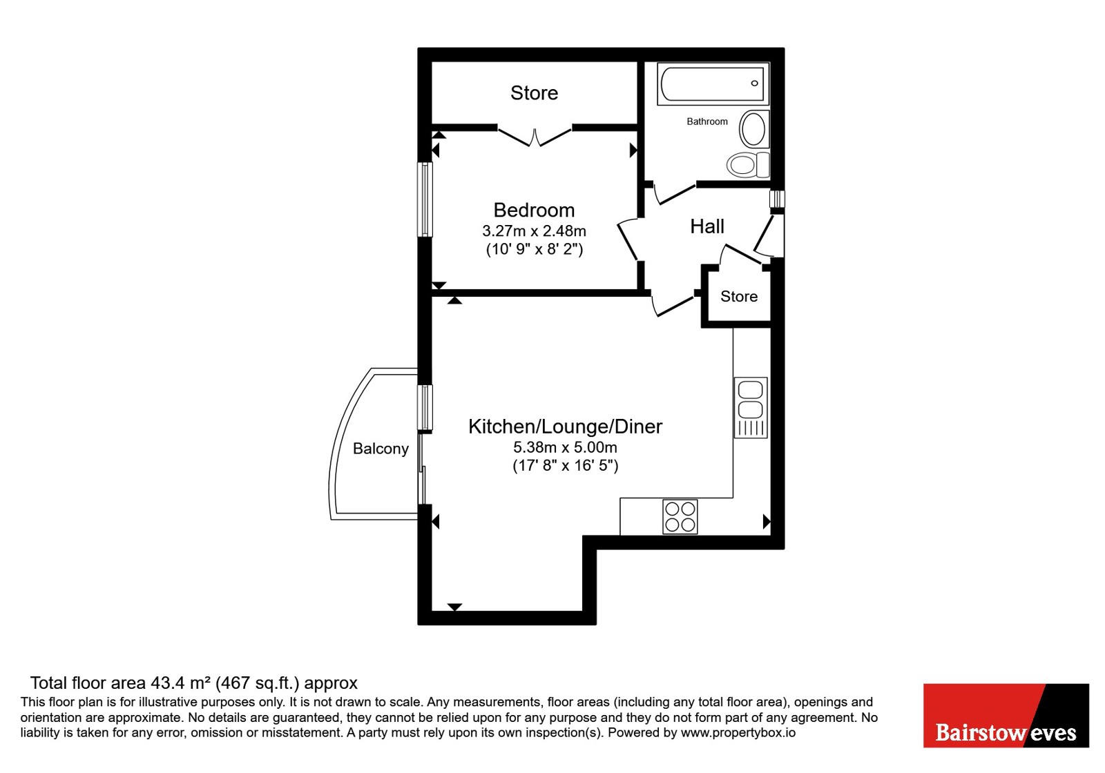 Flat 44, Longitude Apartments, 7, Addiscombe Grove, Croydon floorplan
