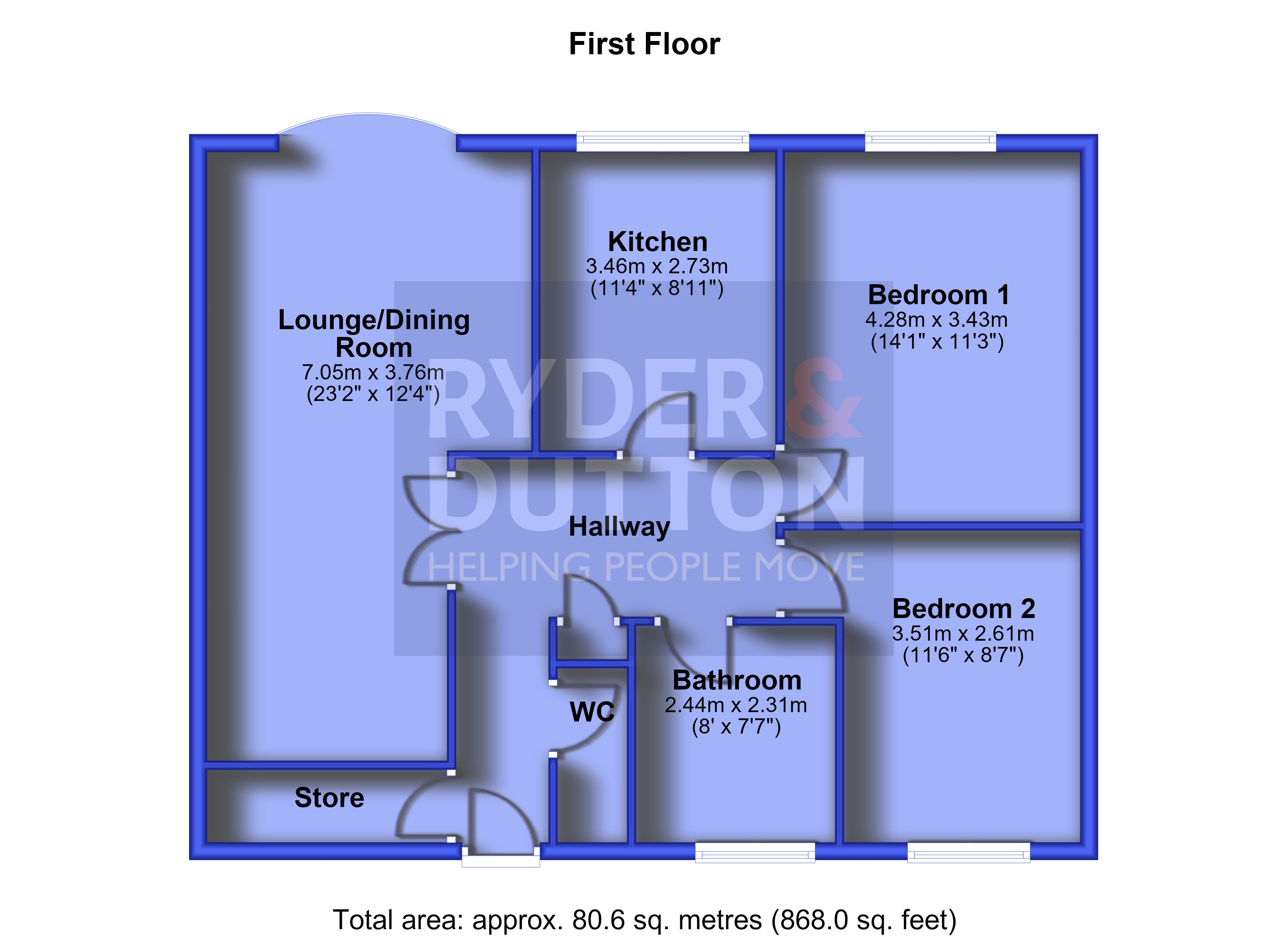Arncliffe Court, Huddersfield floorplan