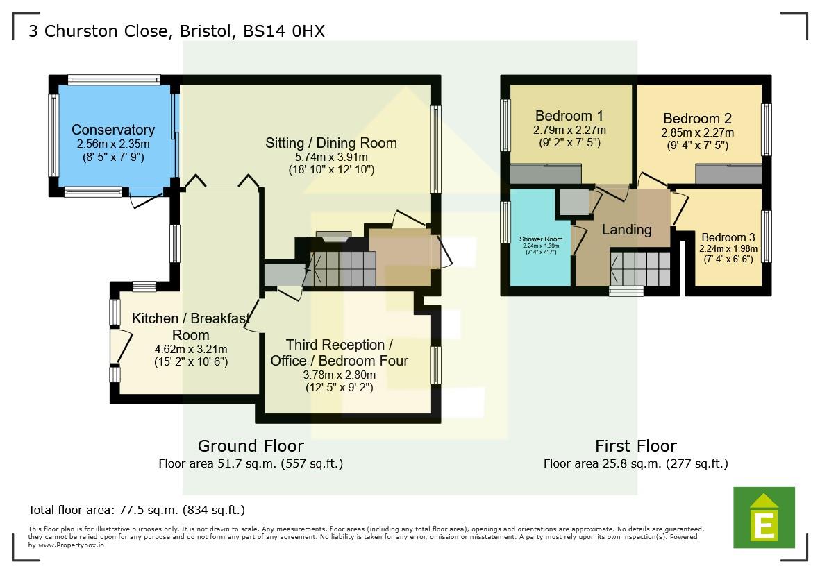 Churston Close, Whitchurch, Bristol floorplan