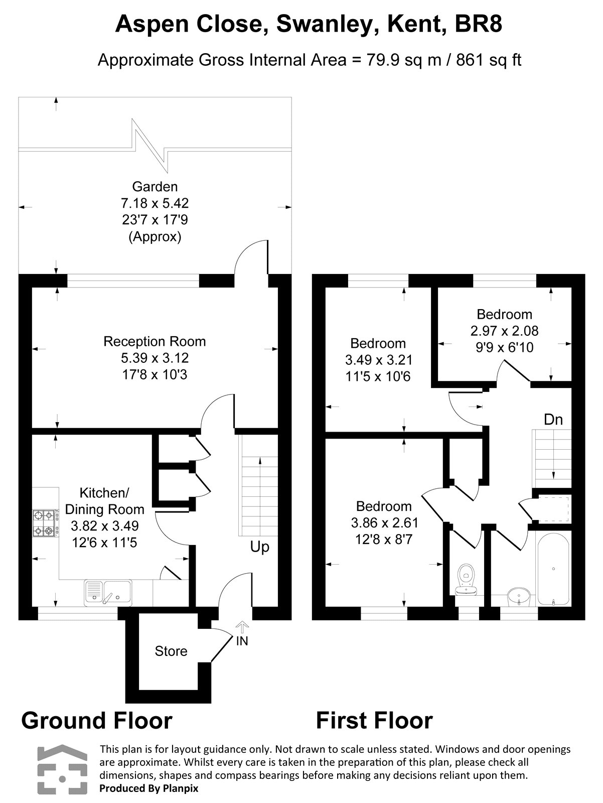16, Aspen Close, Kent floorplan