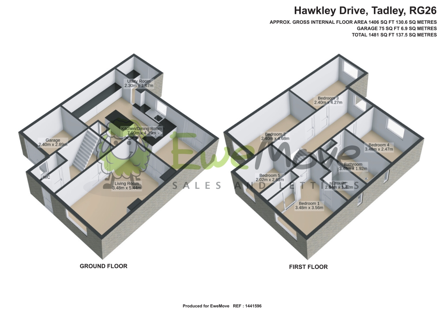 34, Hawkley Drive, Tadley floorplan