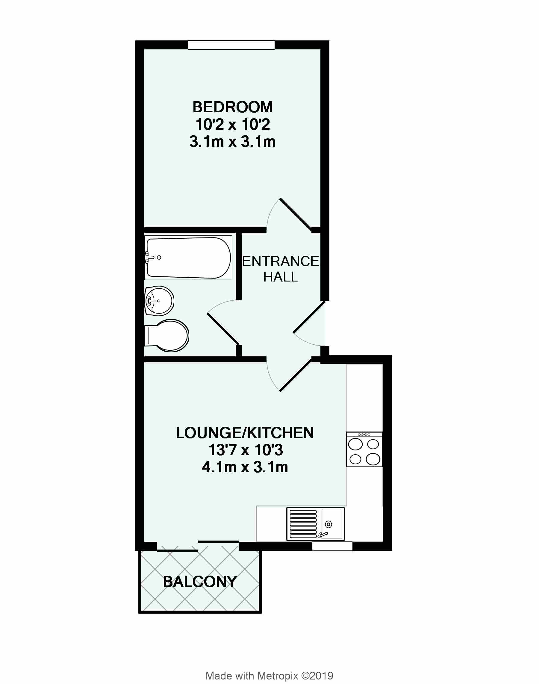 Apartment 9 Porth Gwel, Trevethan Road Falmouth Cornwall, Falmouth floorplan