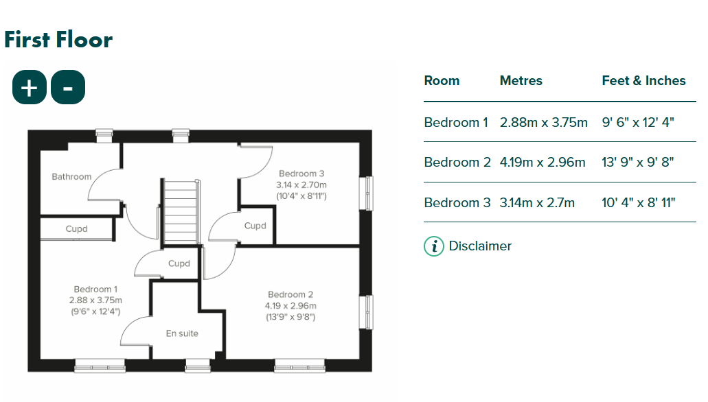 Plot 459 Cherrywood Grange, Exeter floorplan