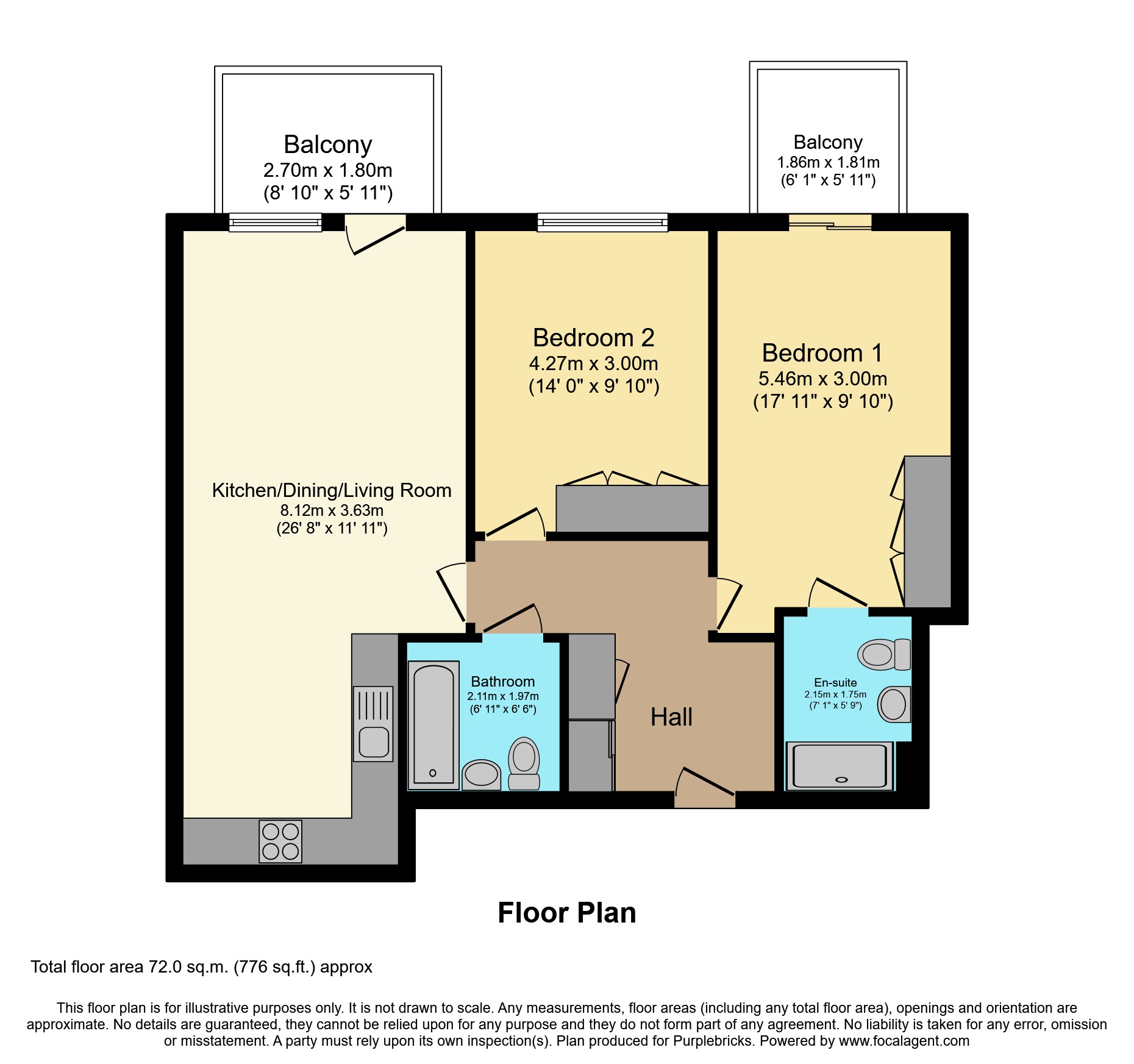 122/Cape House, 4 Cunningham Avenue, London floorplan
