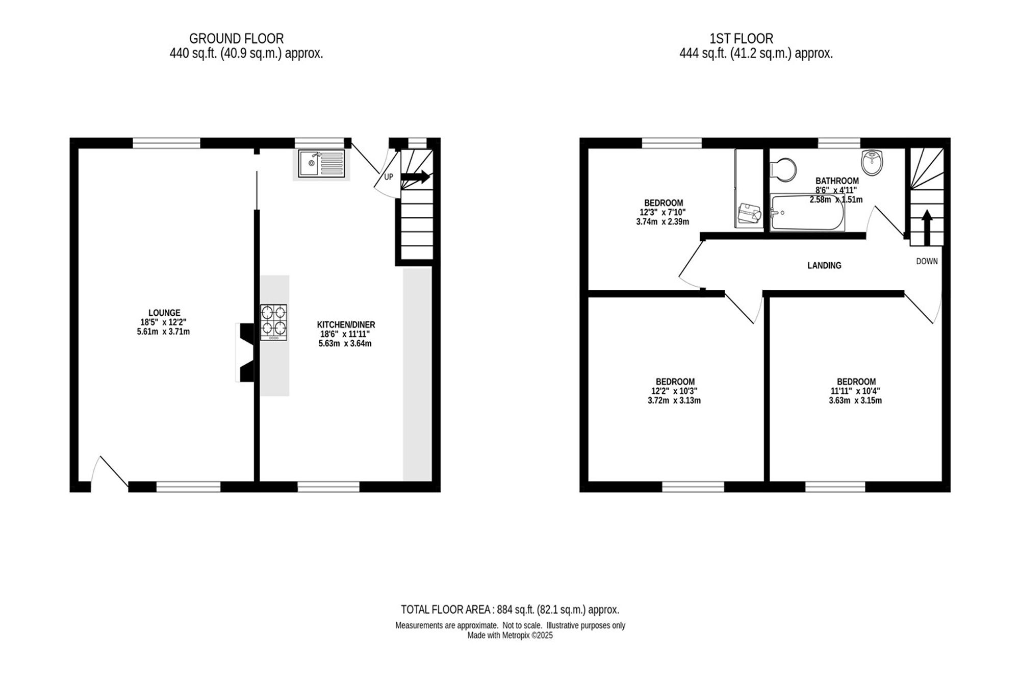3 Litton Dale, Buxton floorplan