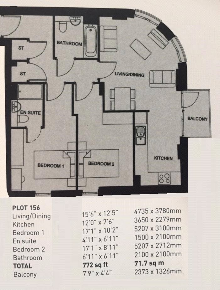 2 Bedrooms Flat for sale in Connersville Way, Croydon, London CR0