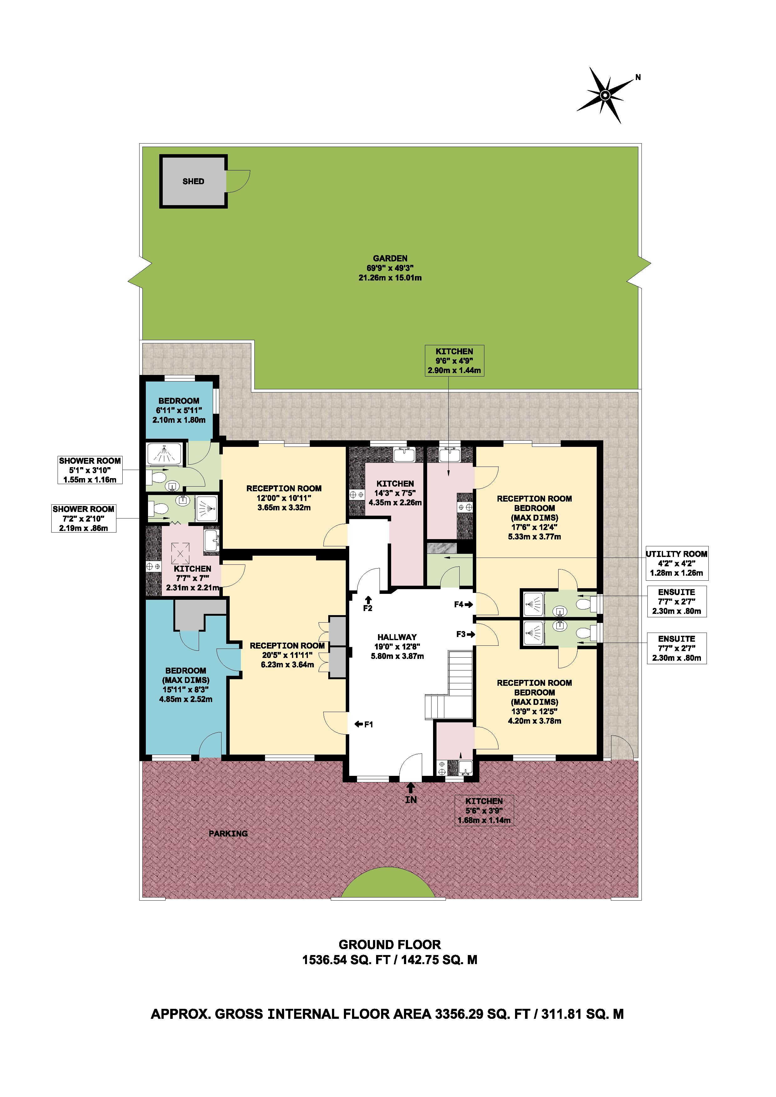 19, Wood End Road, Sudbury floorplan