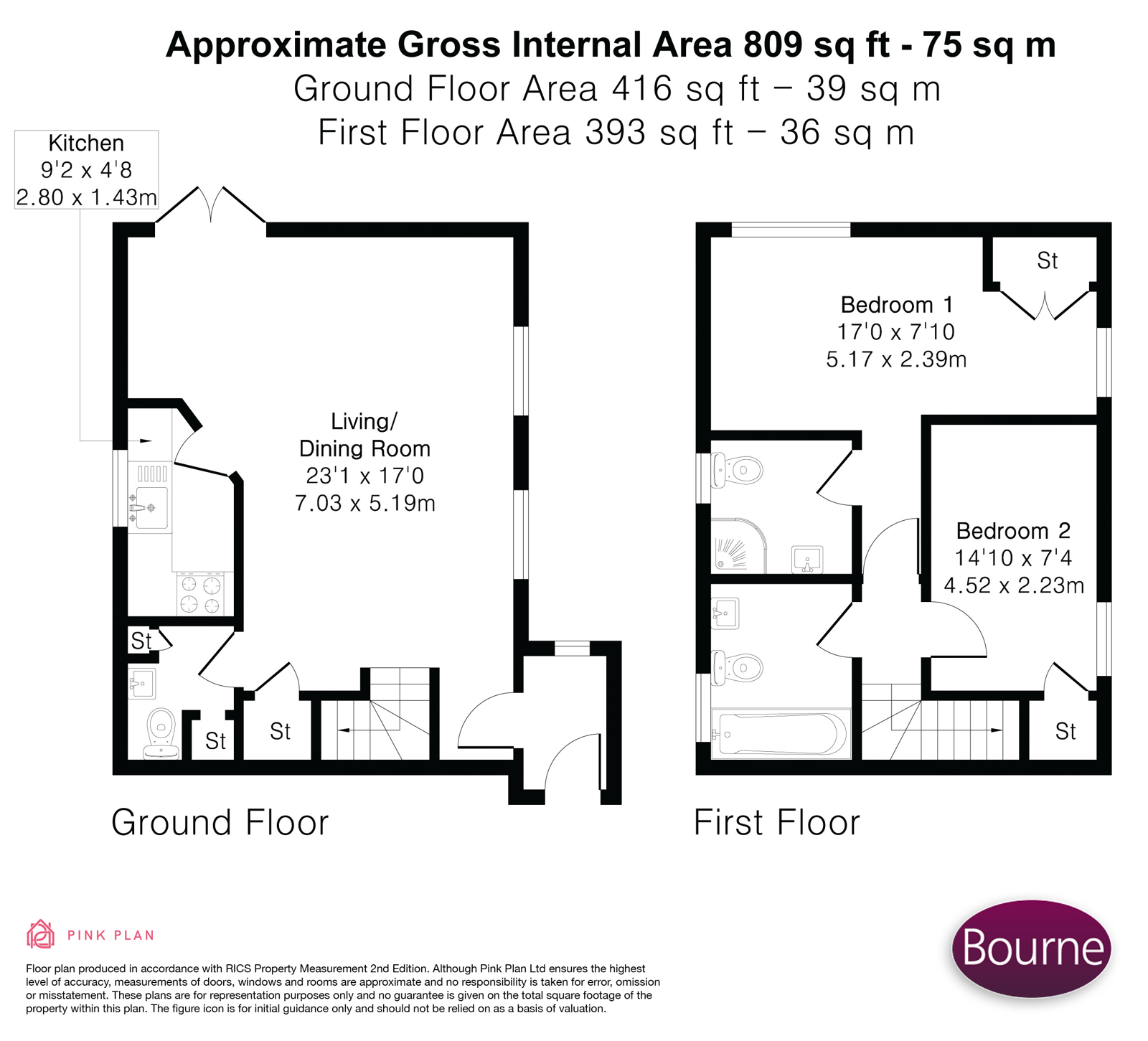 2 The White House,, Crossways, Farnham floorplan
