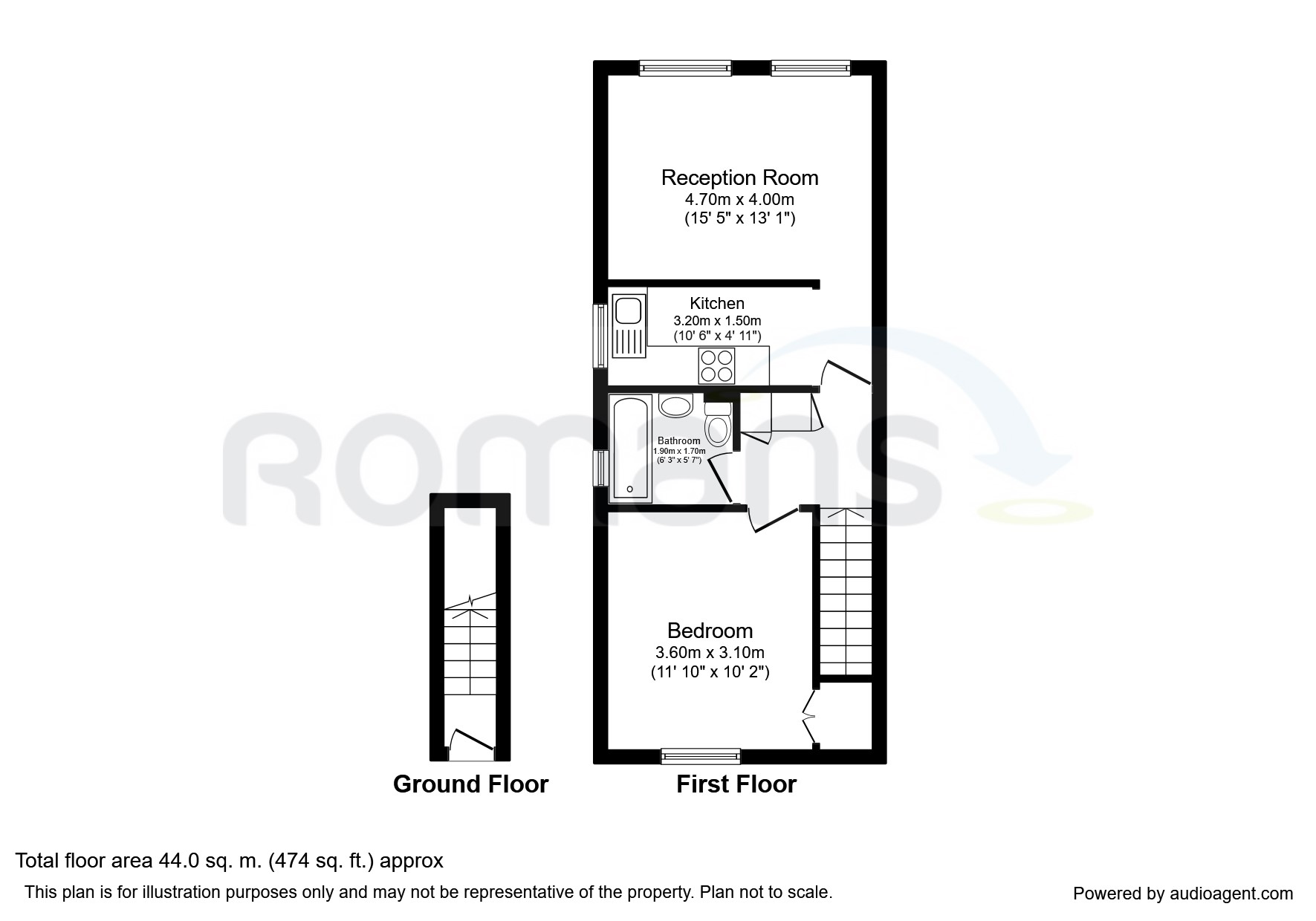 1 Bedrooms Maisonette to rent in Vesey Close, Farnborough GU14