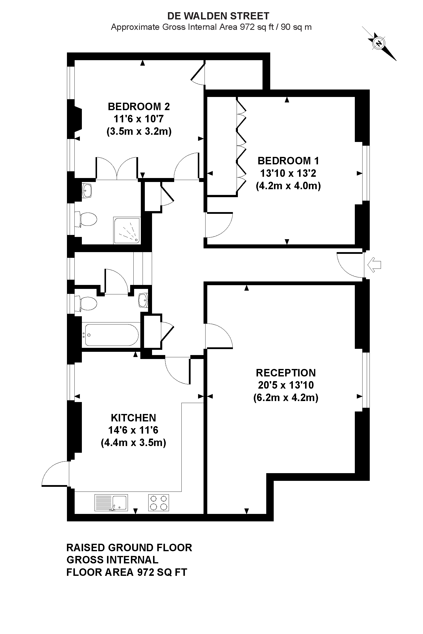 2 Bedrooms Flat to rent in De Walden Street, London W1G