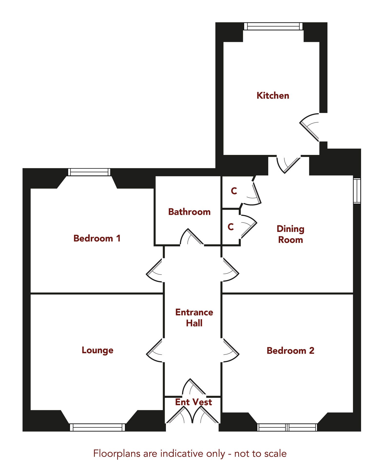 64, Alexander Street, Dunoon floorplan