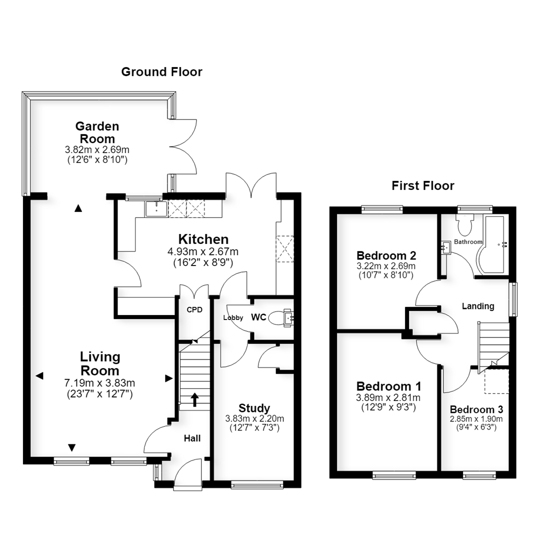 26, Falcon View, Greens Norton floorplan