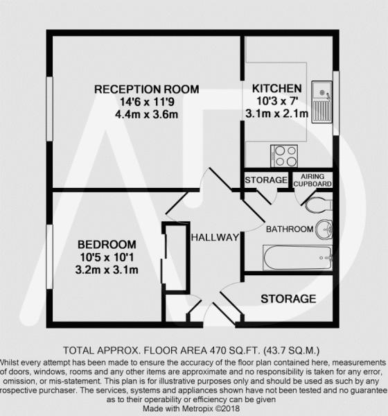 1 Bedrooms Flat for sale in Lampits, Hoddesdon EN11