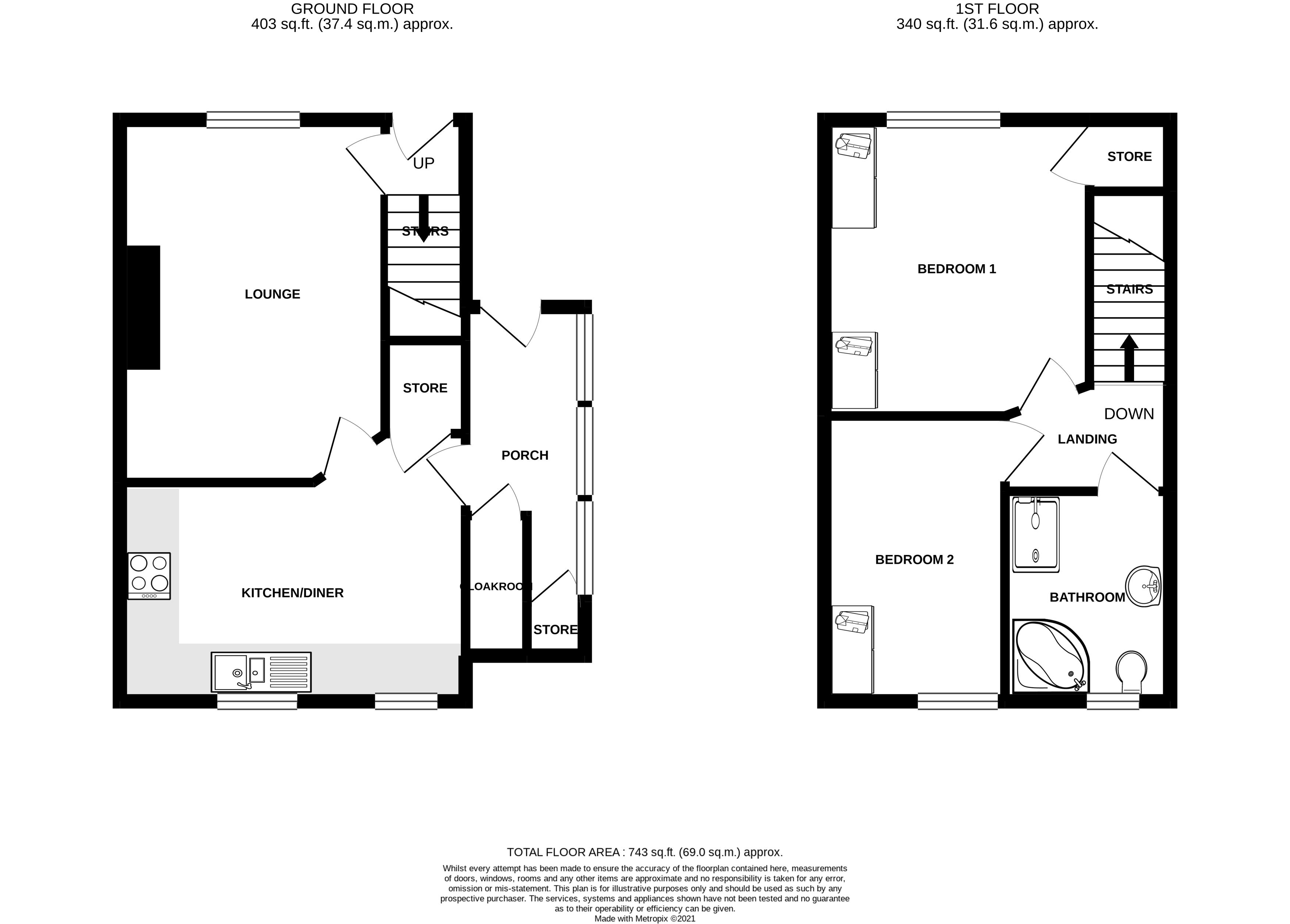 2 bed semidetached house for sale in Westfield Avenue, Castleford WF10