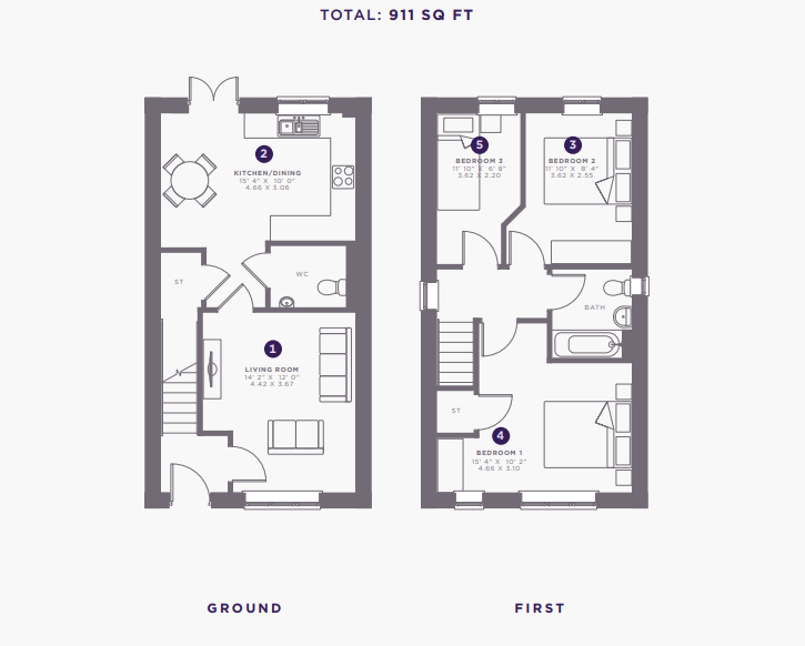 Radbourne Lane, Mackworth floorplan