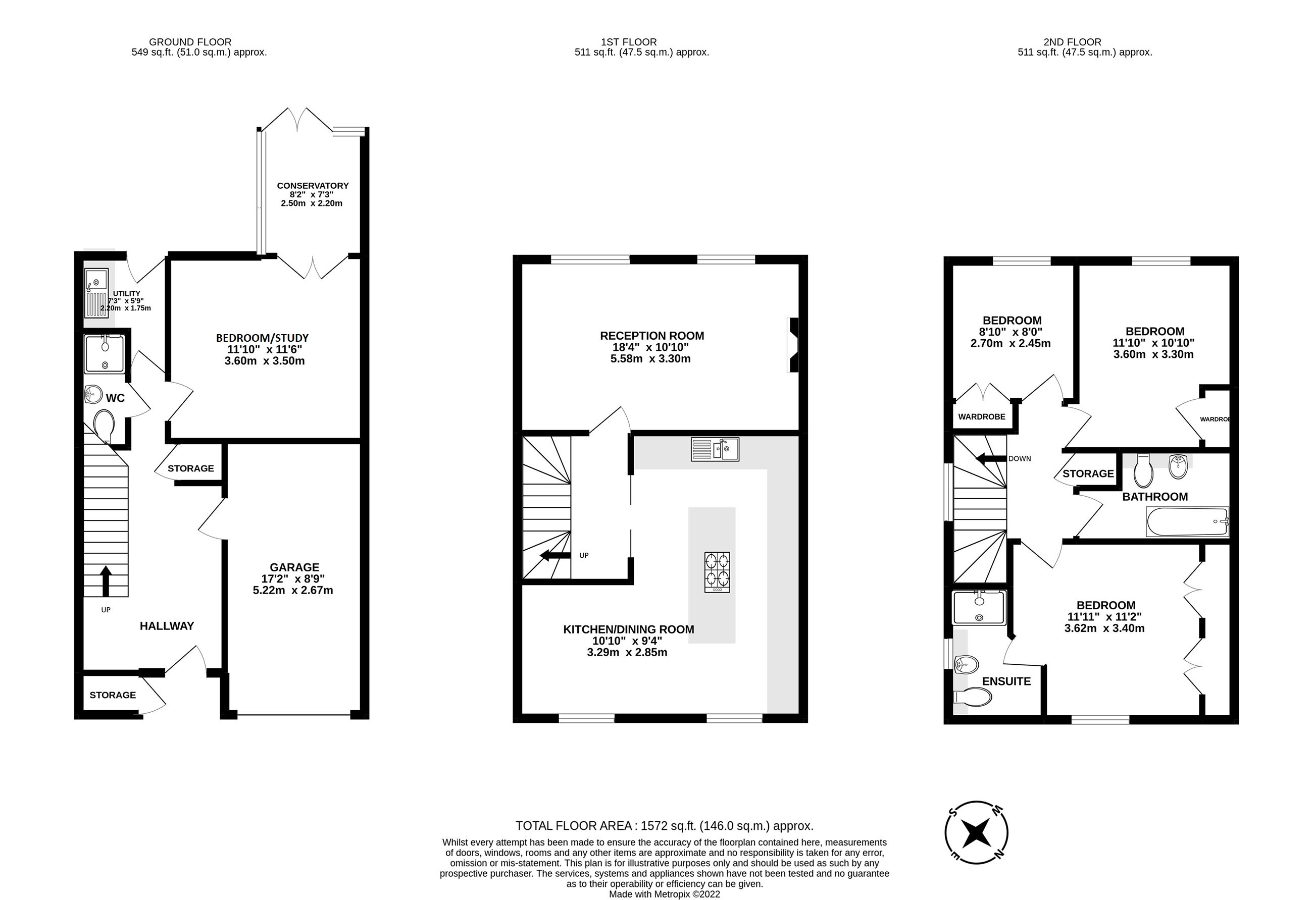 Goldsmith Way, St. Albans, Hertfordshire AL3, 4 bedroom terraced house