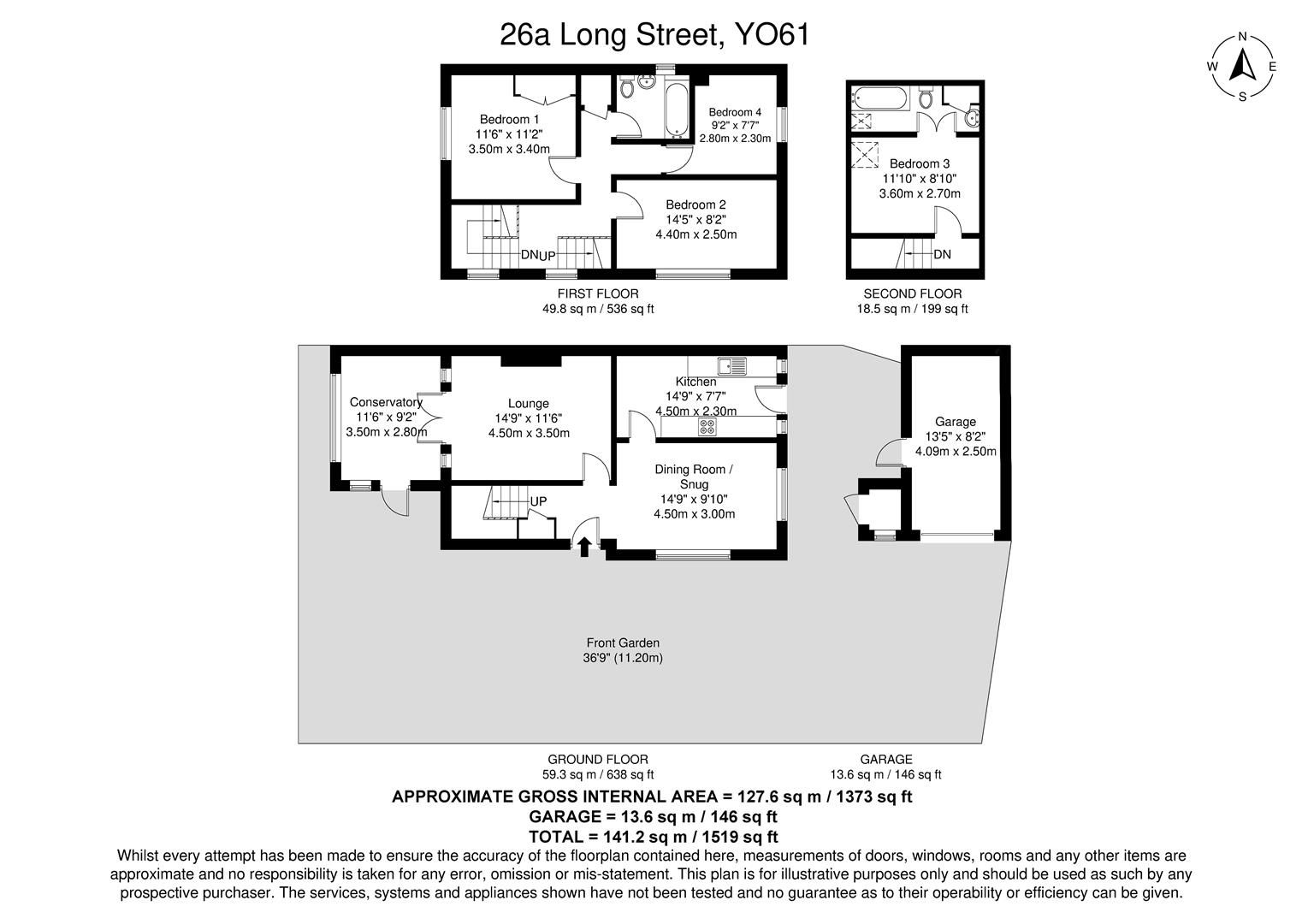 26A, Long Street, York floorplan