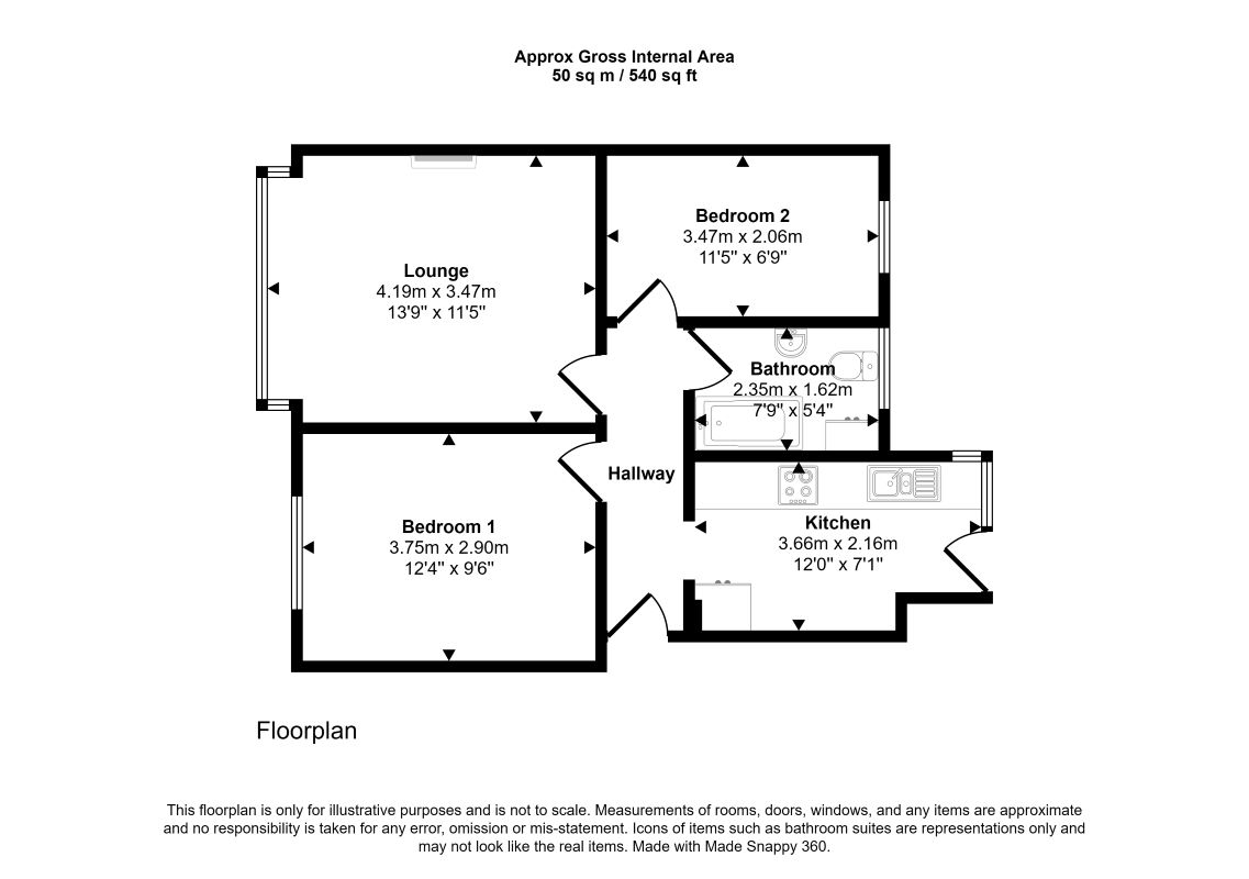 33 Manor Court,, York Way, London floorplan