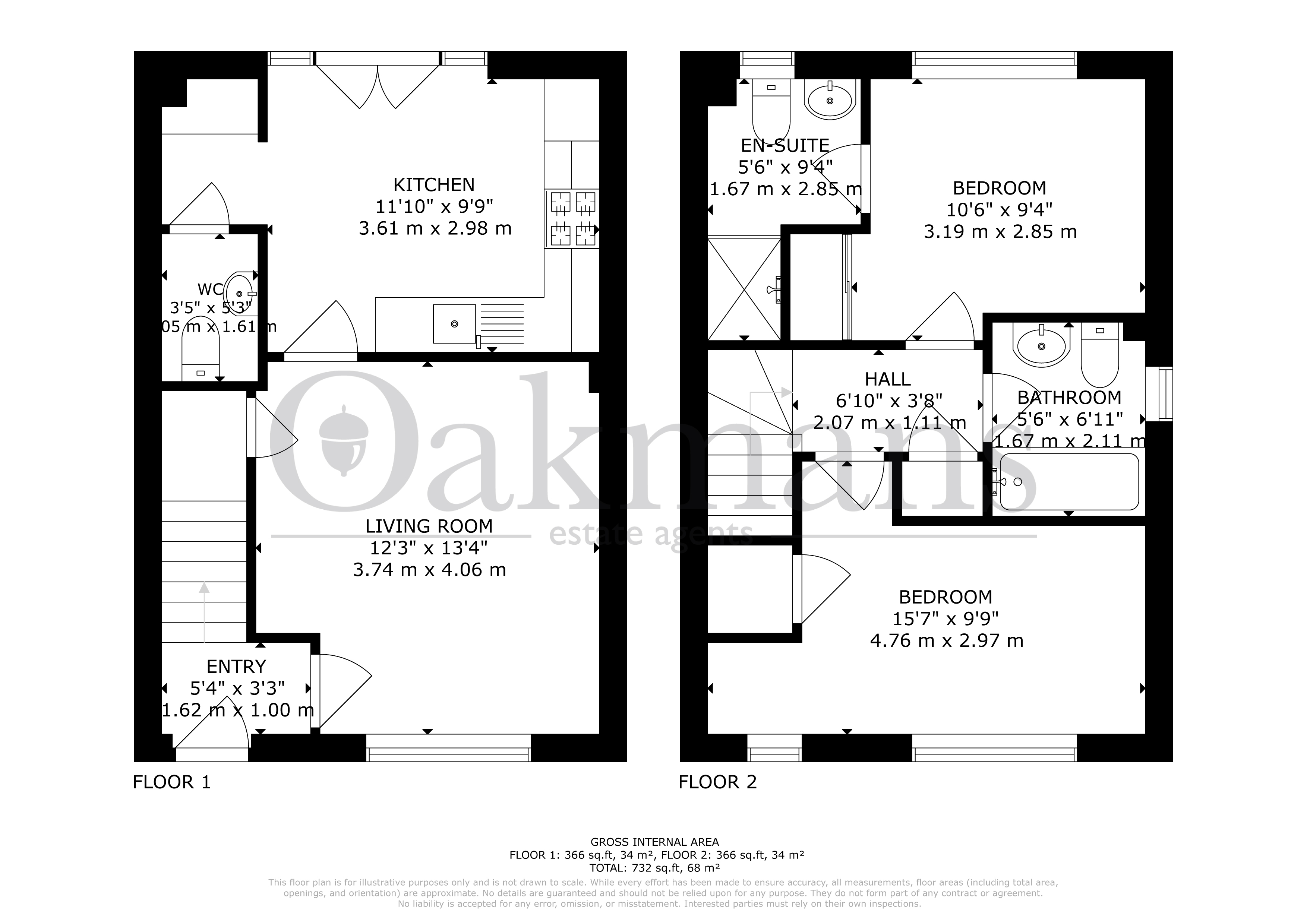 15, Green Way, West Midlands floorplan