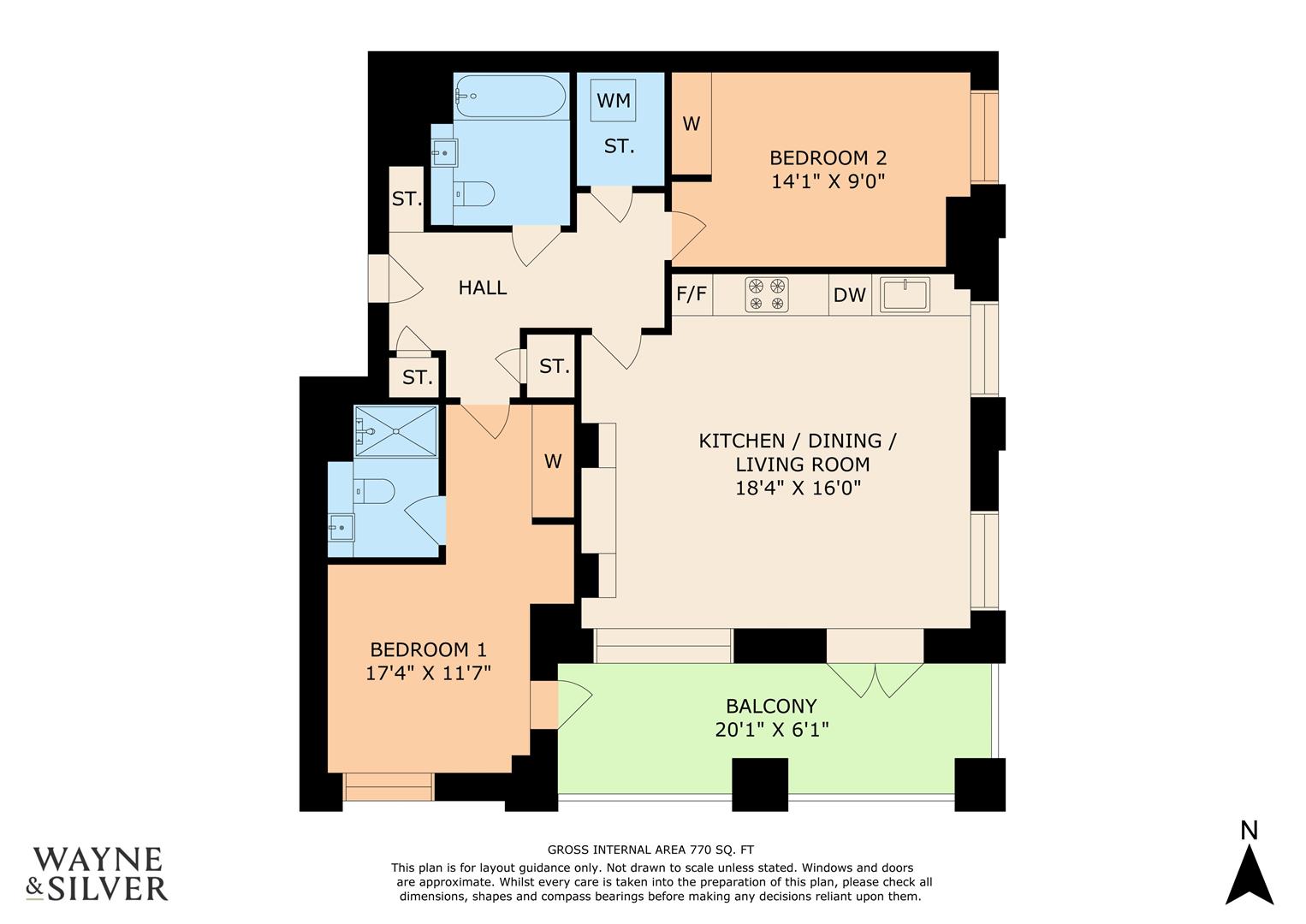 Block C, 78 Higgs Yard, Herne Hill Road, London floorplan