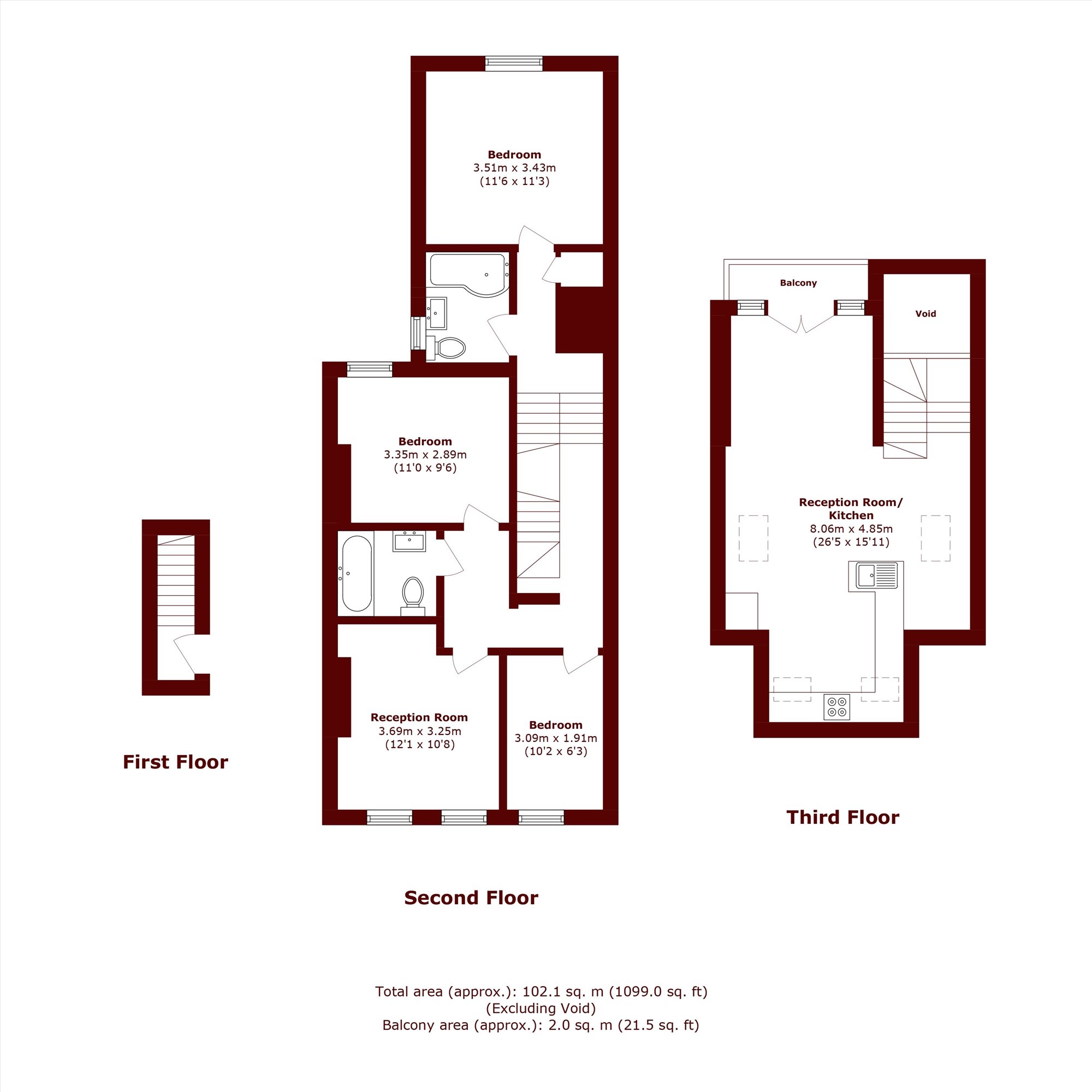 5C, Kings Parade, London floorplan