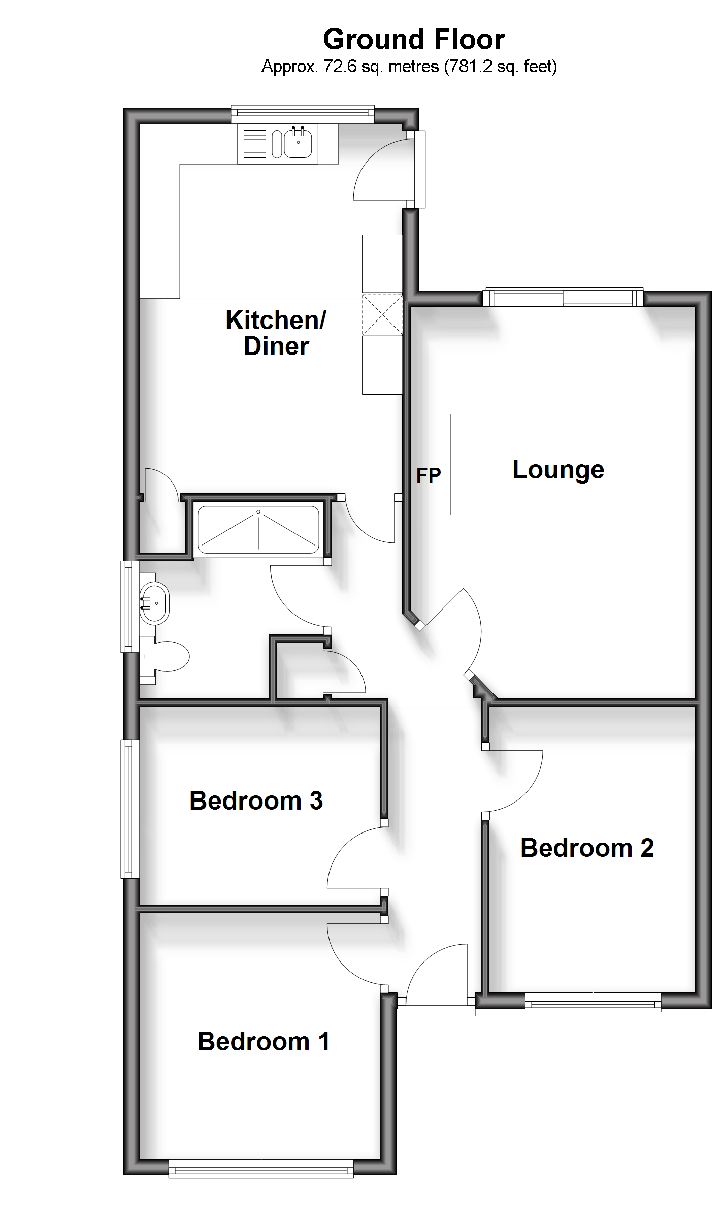 21, Crabble Road, Dover floorplan