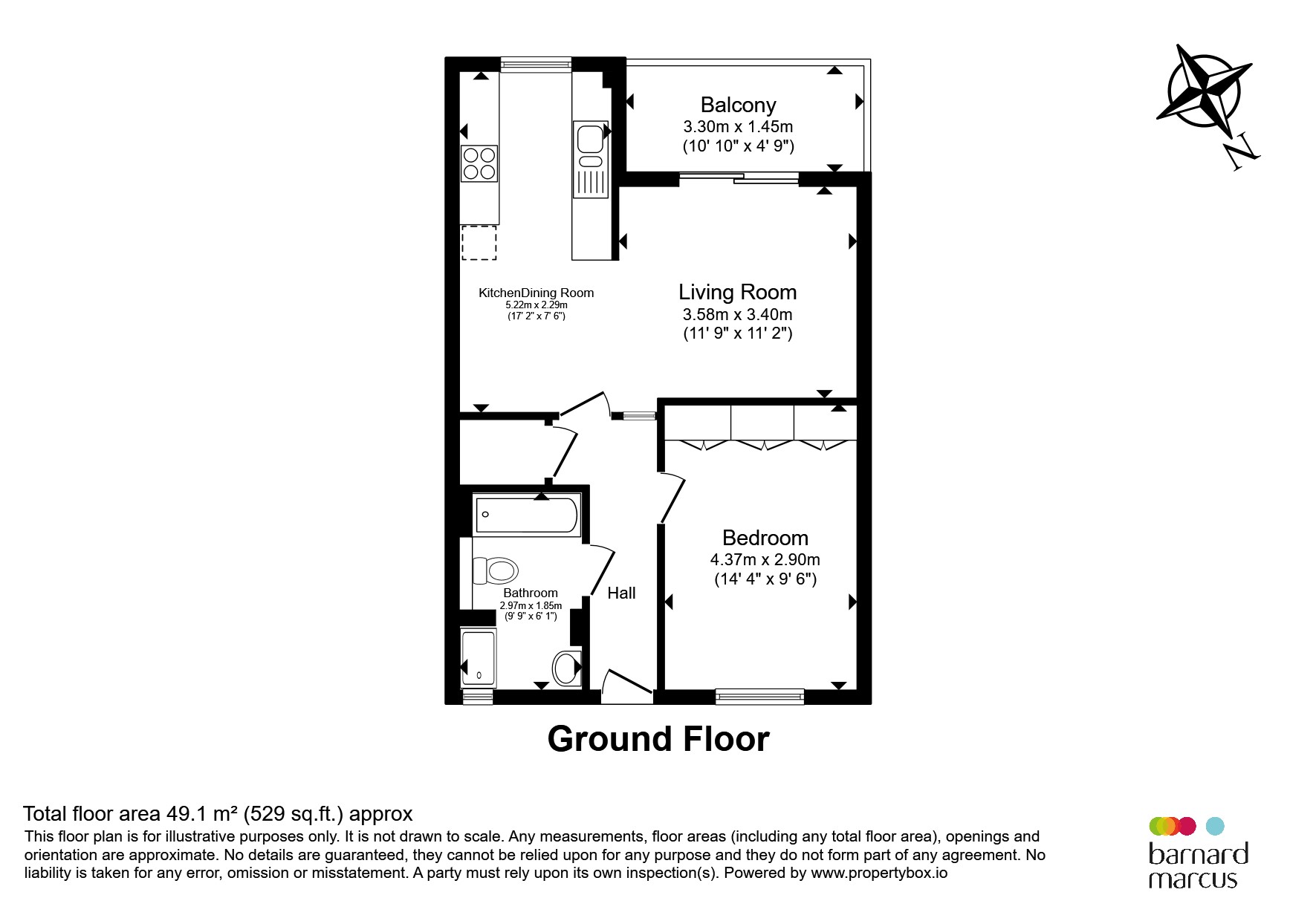 Flat 4, Taleorde House, Tala Close, SURBITON floorplan