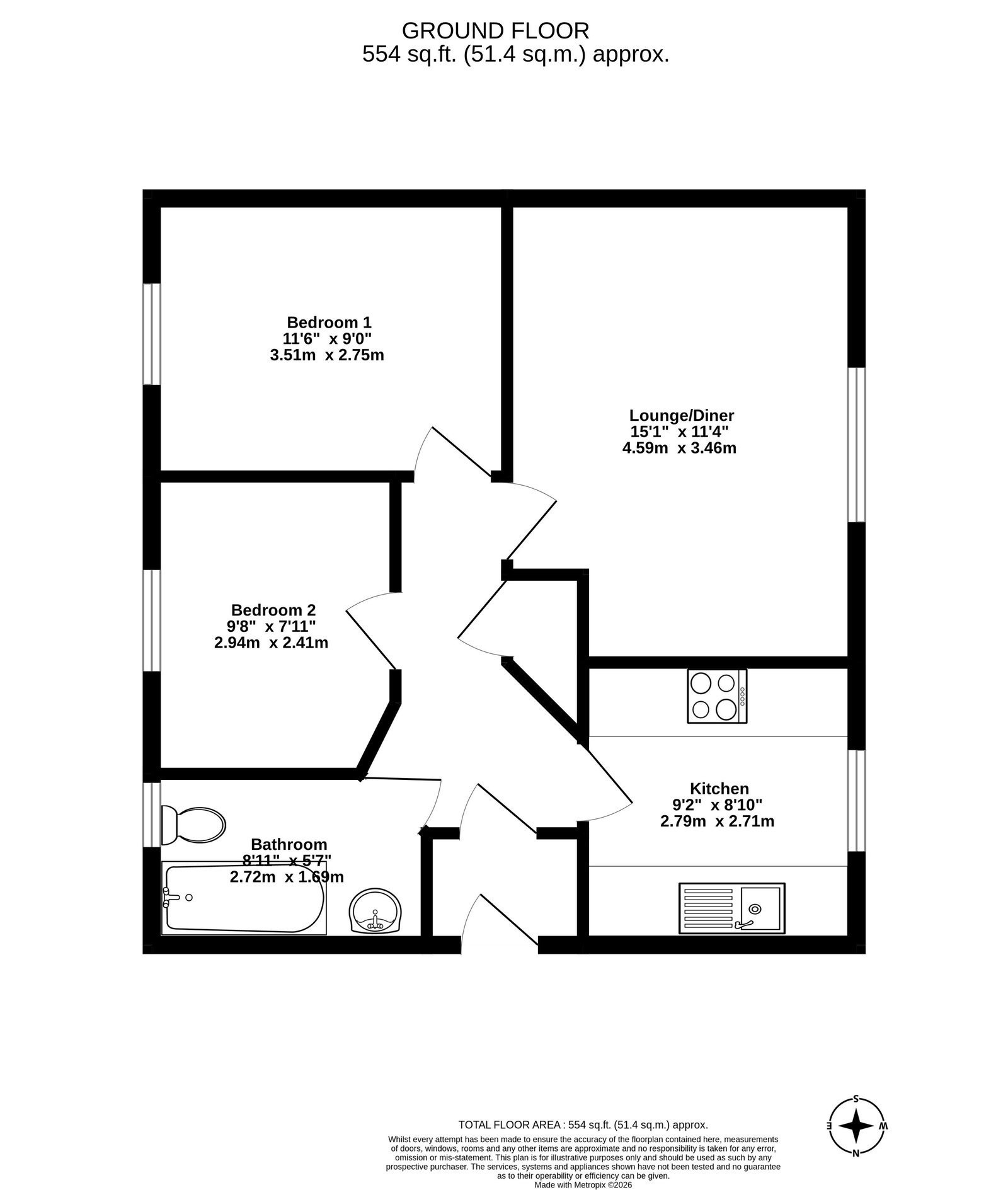 59, Redbarn Drive, York floorplan