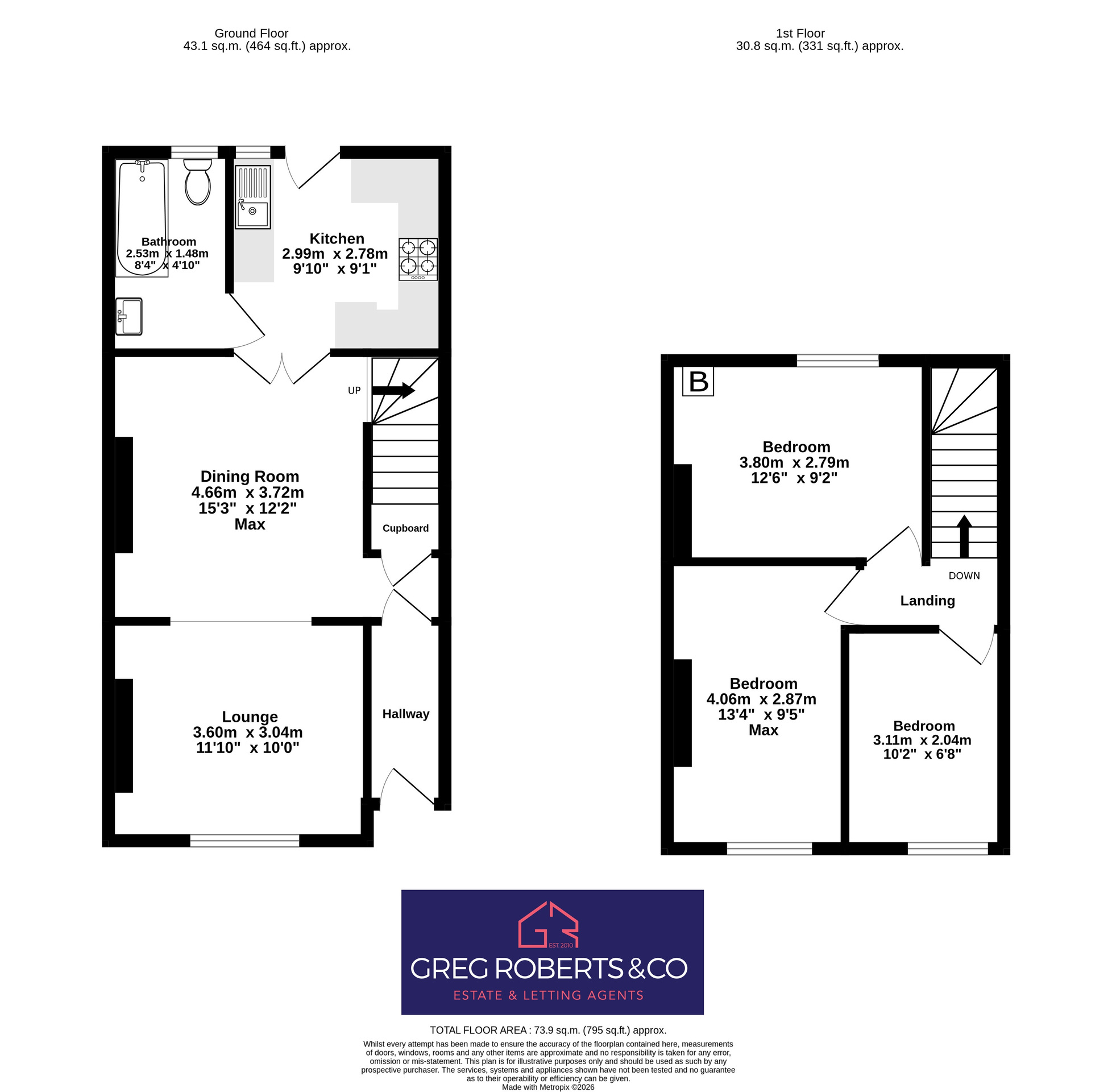 8 Cwm Rhos View, Tredegar floorplan