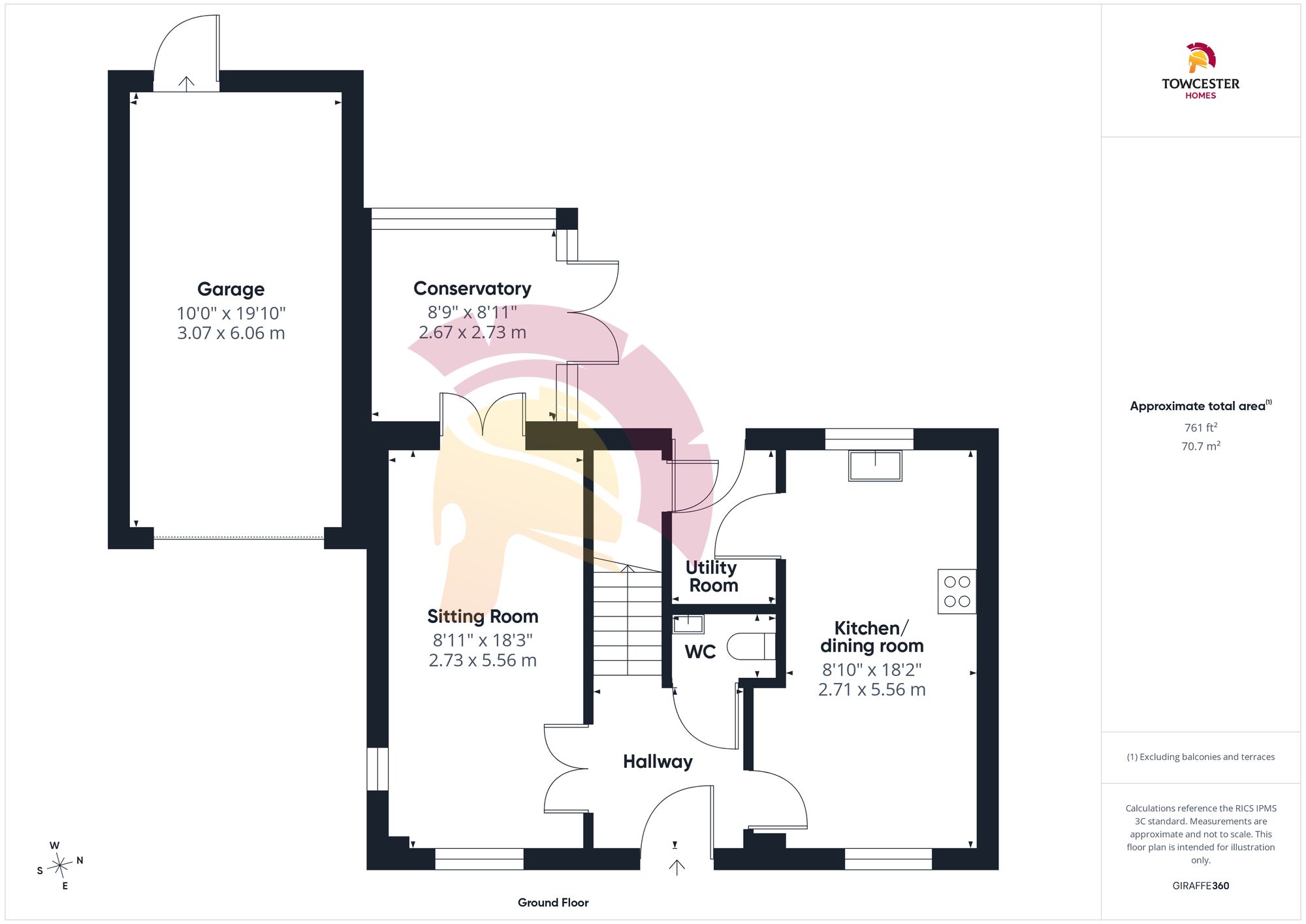 69 Freemans Way, Towcester floorplan