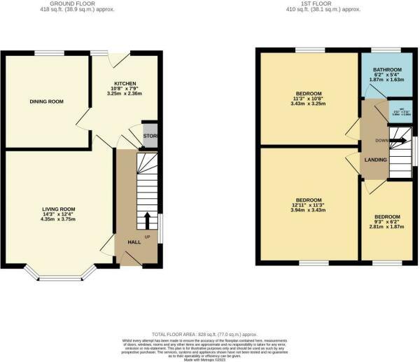 10, Elm Crescent, Cheshire floorplan