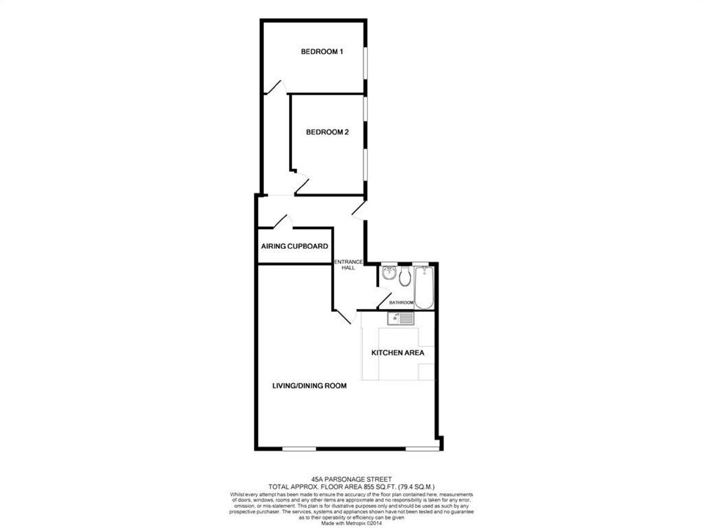 45a, Parsonage Street, Dursley floorplan